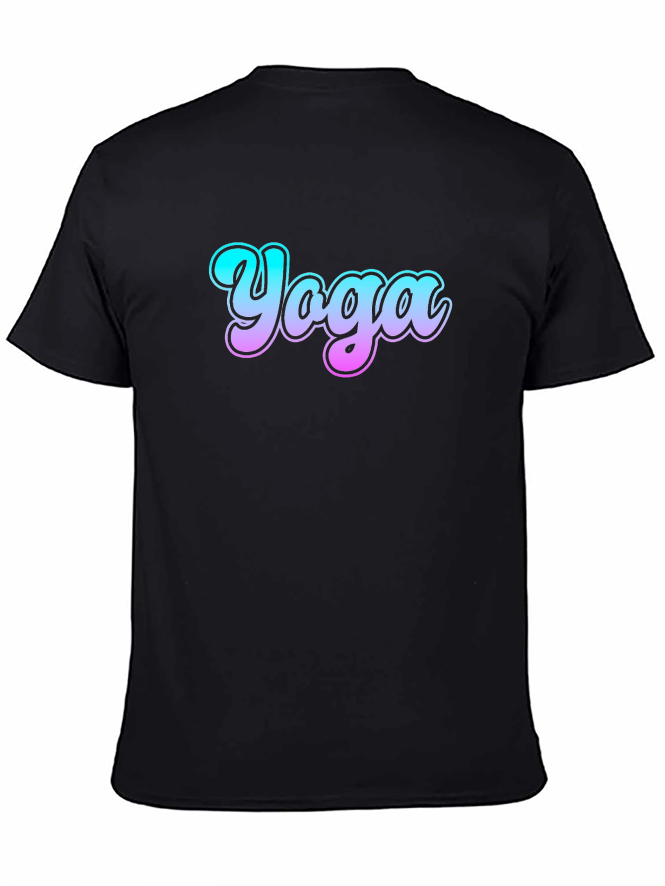Yoga Gradient Graphic Tee - Casual Comfort