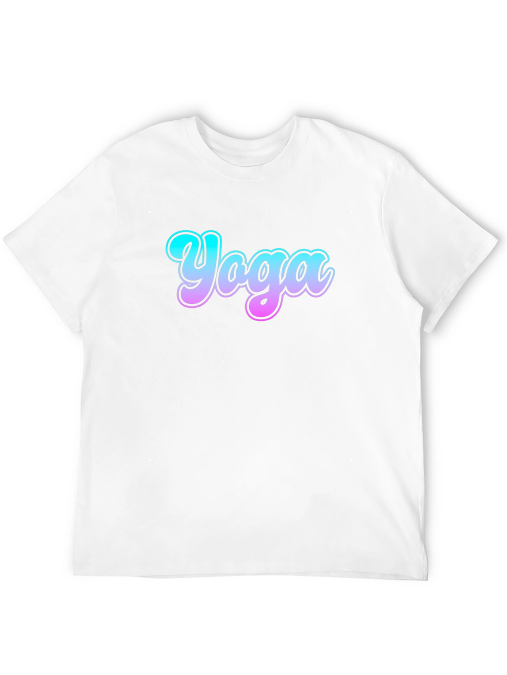 Yoga Gradient Graphic Tee - Casual Comfort