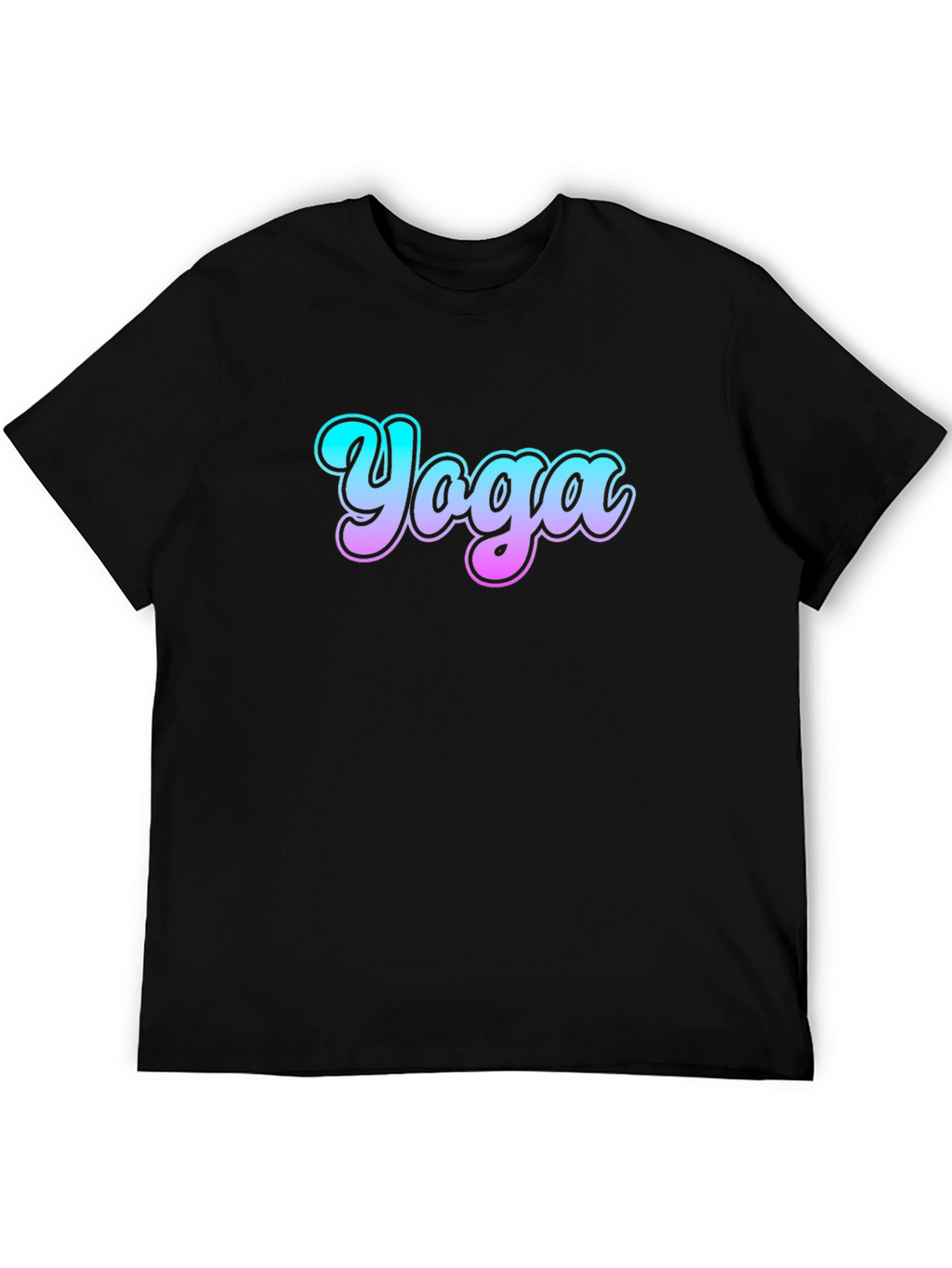 Yoga Gradient Graphic Tee - Casual Comfort