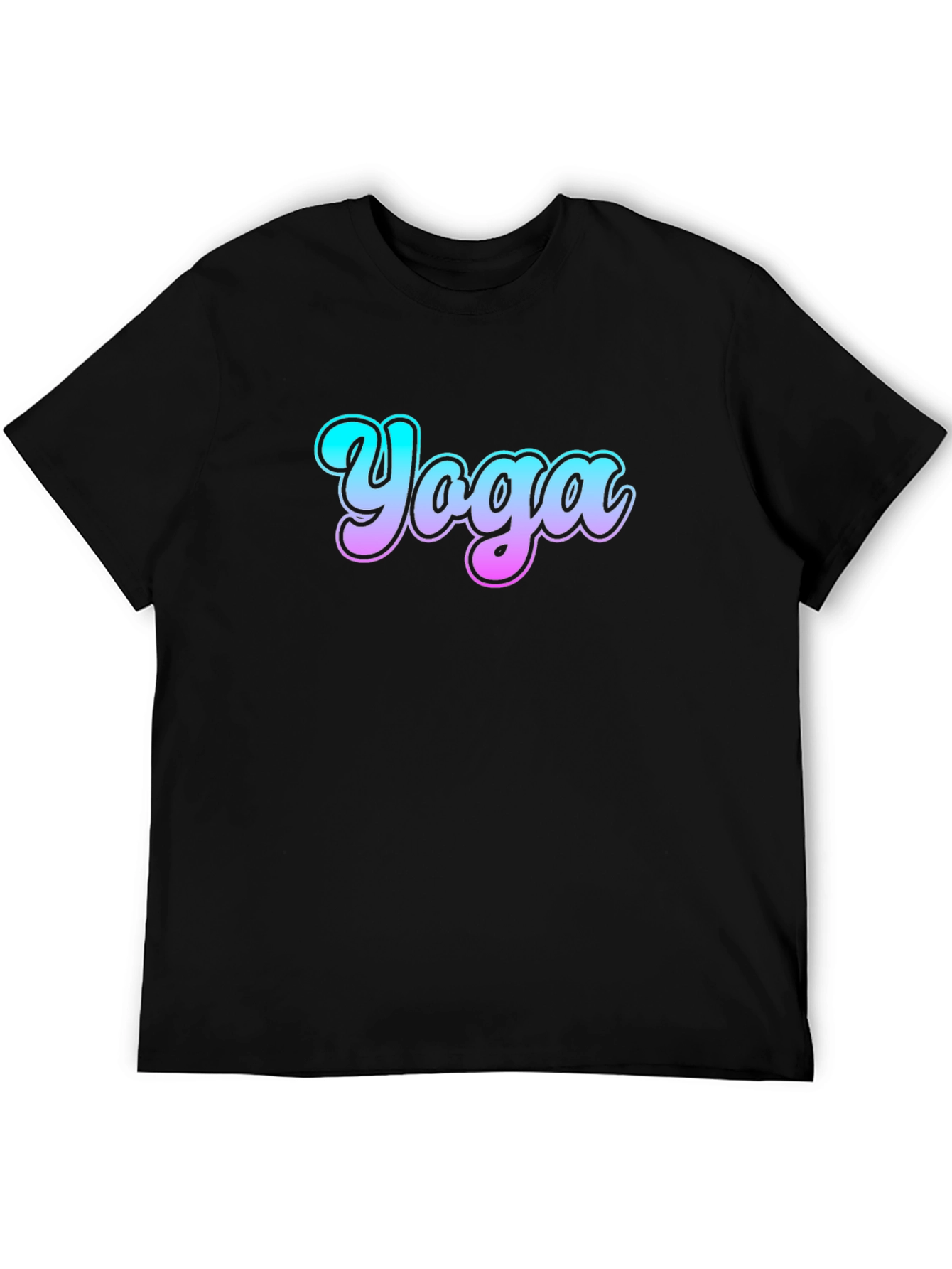 Yoga Gradient Graphic Tee - Casual Comfort