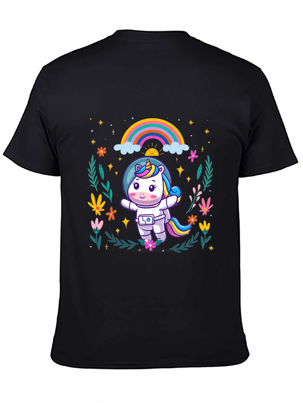 Unicorn Astronaut Graphic T-Shirt