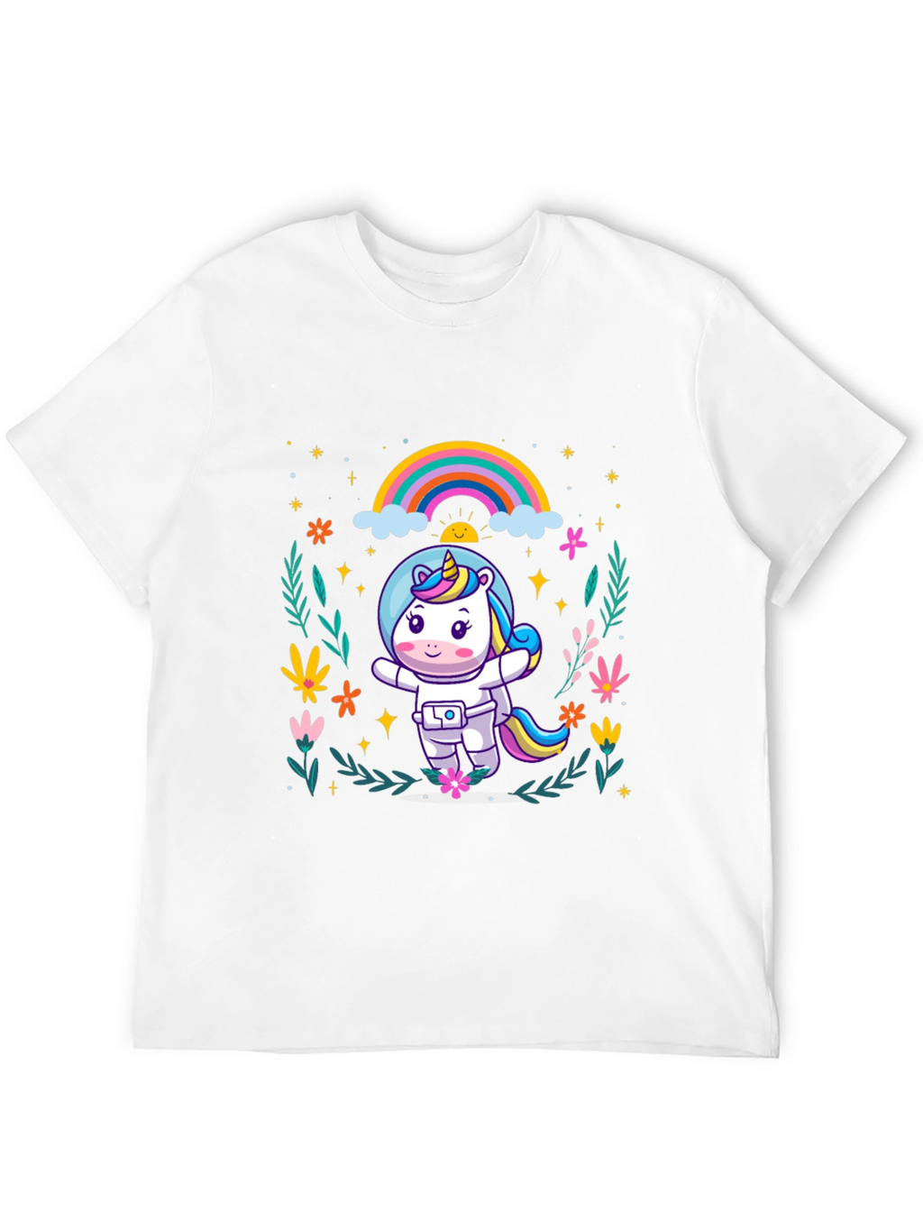 Unicorn Astronaut Graphic T-Shirt