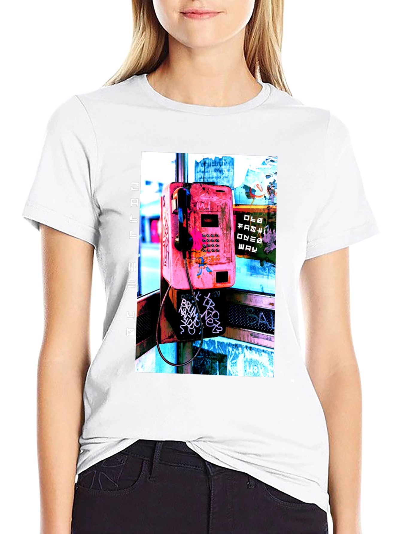 Retro Phone Booth Graphic Tee