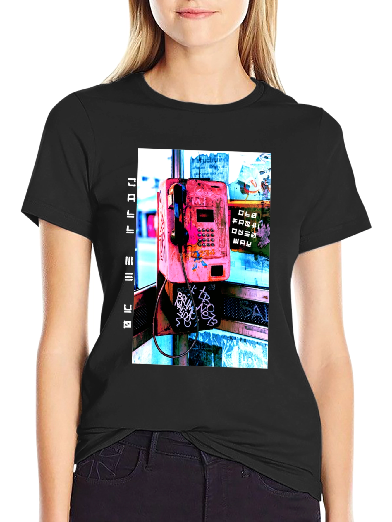 Retro Phone Booth Graphic Tee