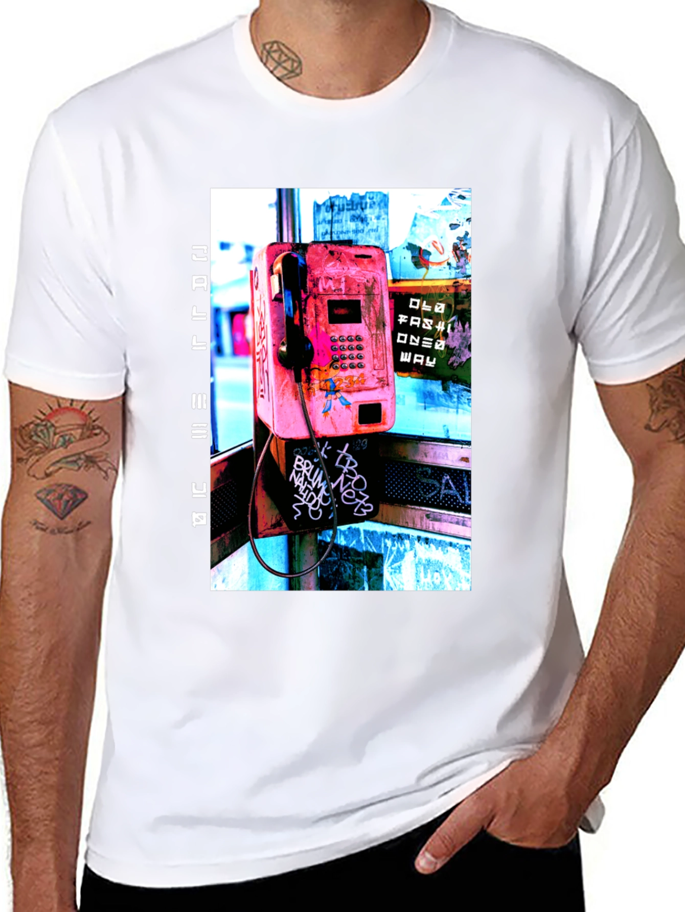 Retro Phone Booth Graphic Tee
