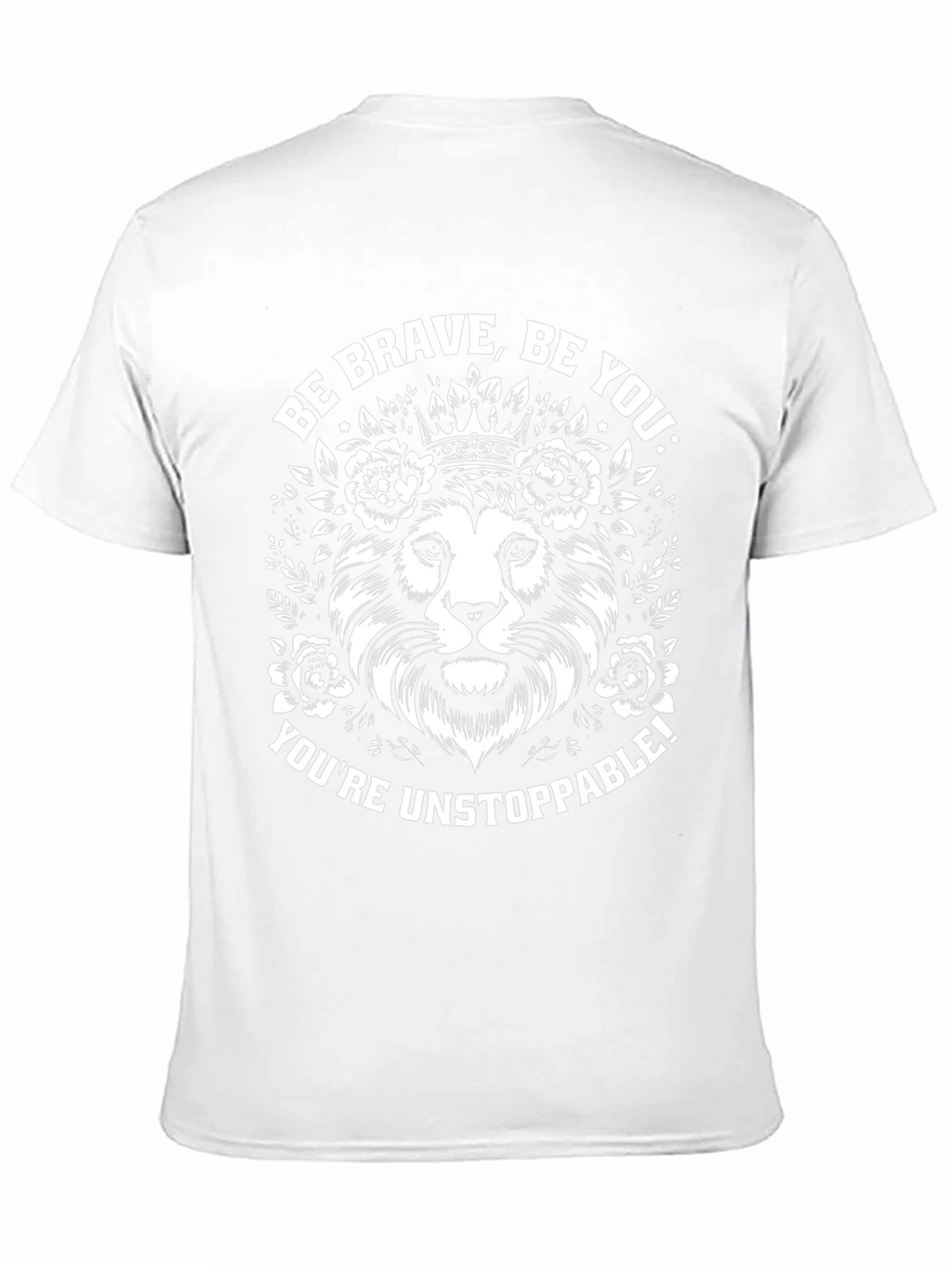 Be Brave Lion Graphic Tee - Black