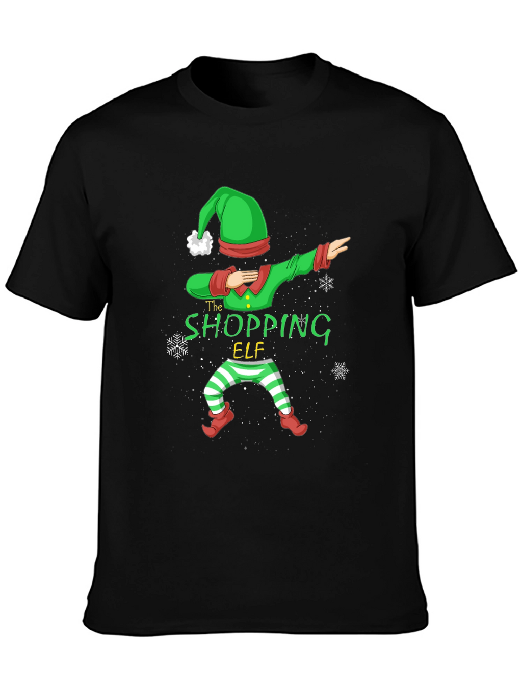 Shopping Elf Dabbing Christmas T-Shirt