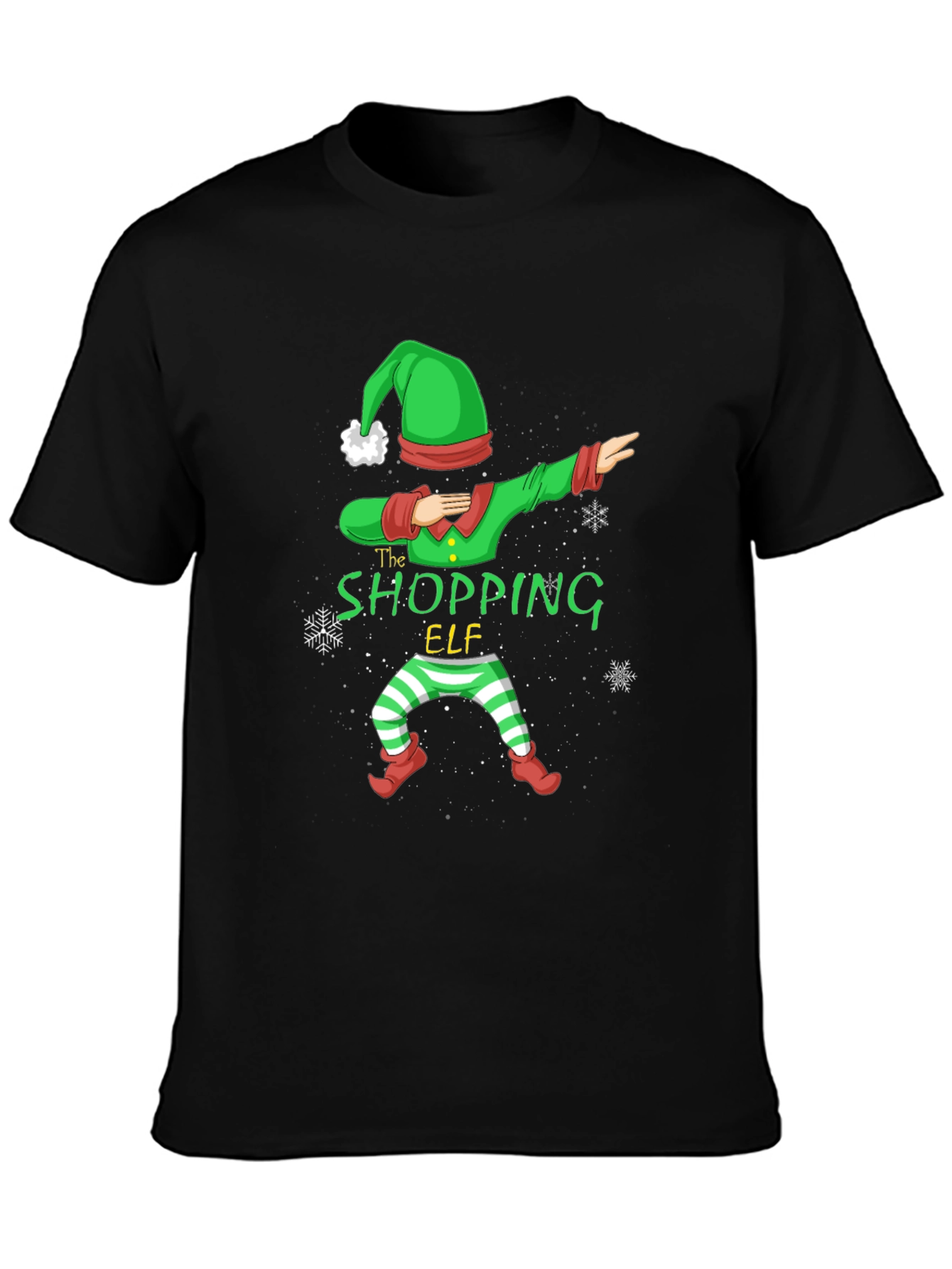 Shopping Elf Dabbing Christmas T-Shirt