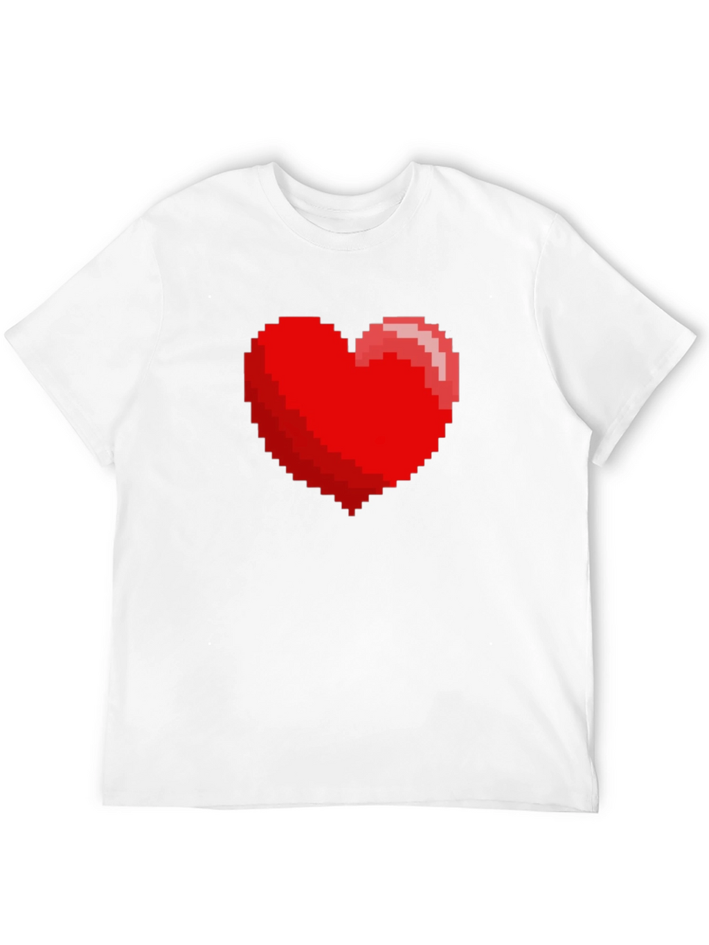 8-bit Heart Graphic Black T-Shirt - Gamer Tee