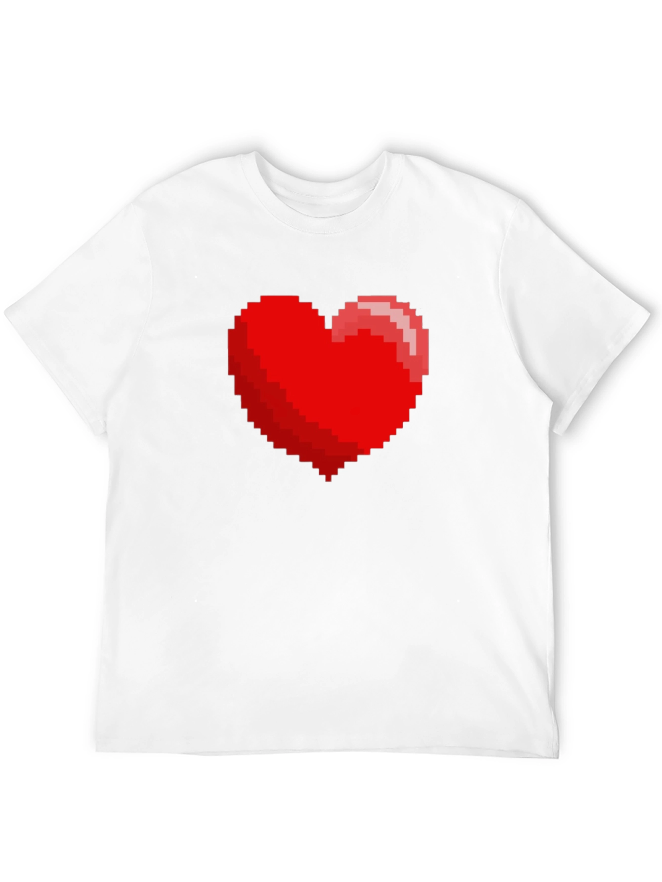 8-bit Heart Graphic Black T-Shirt - Gamer Tee