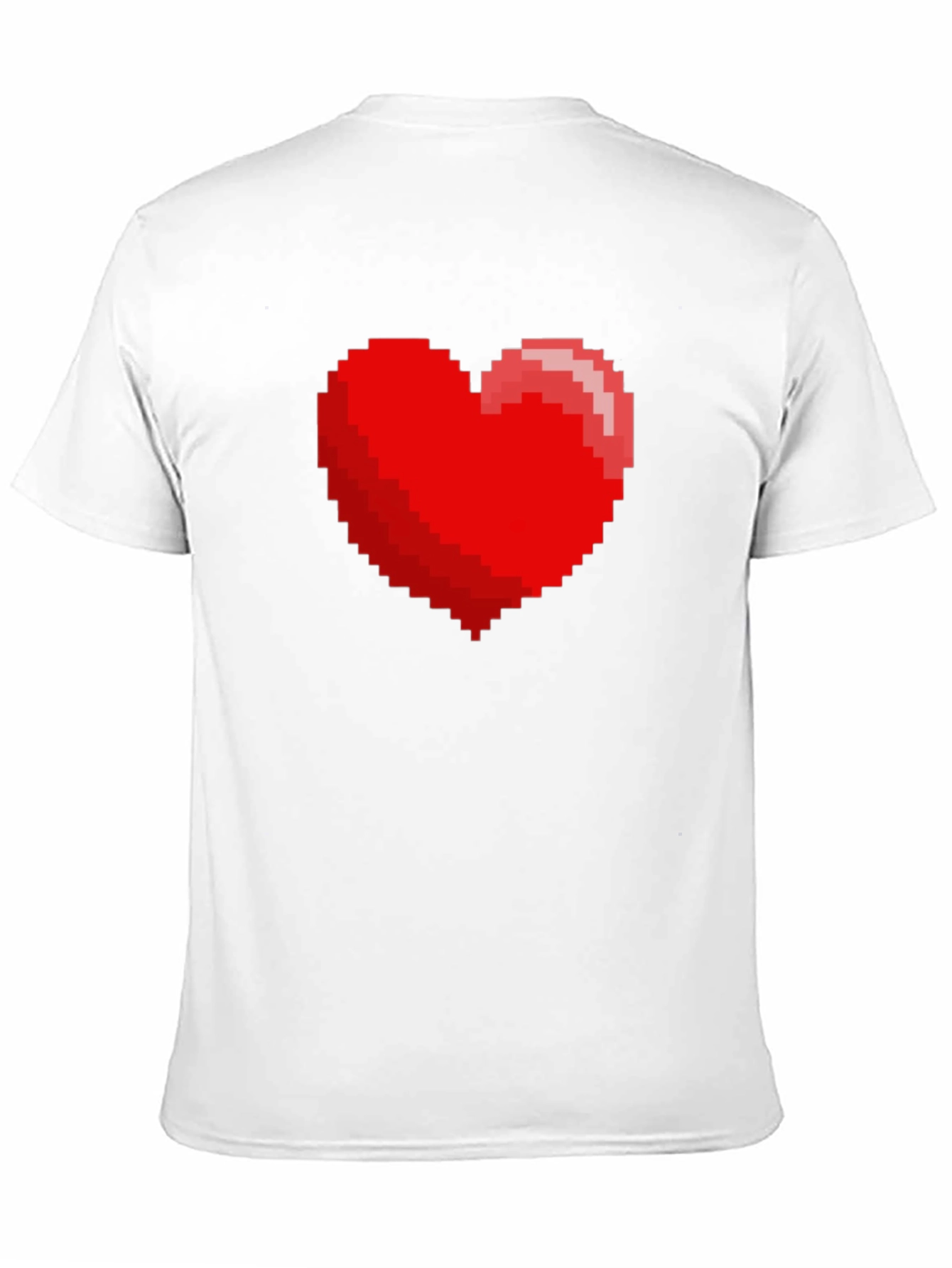 8-bit Heart Graphic Black T-Shirt - Gamer Tee
