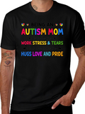 Autism Mom T-Shirt: Twice the Love Stress and Pride