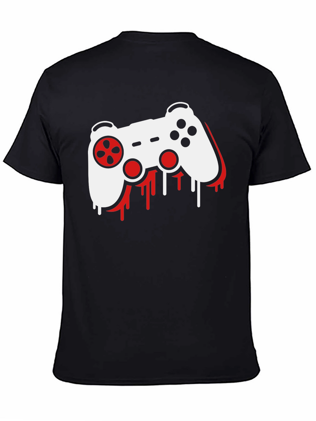 Gamer Controller Graphic T-Shirt - Black
