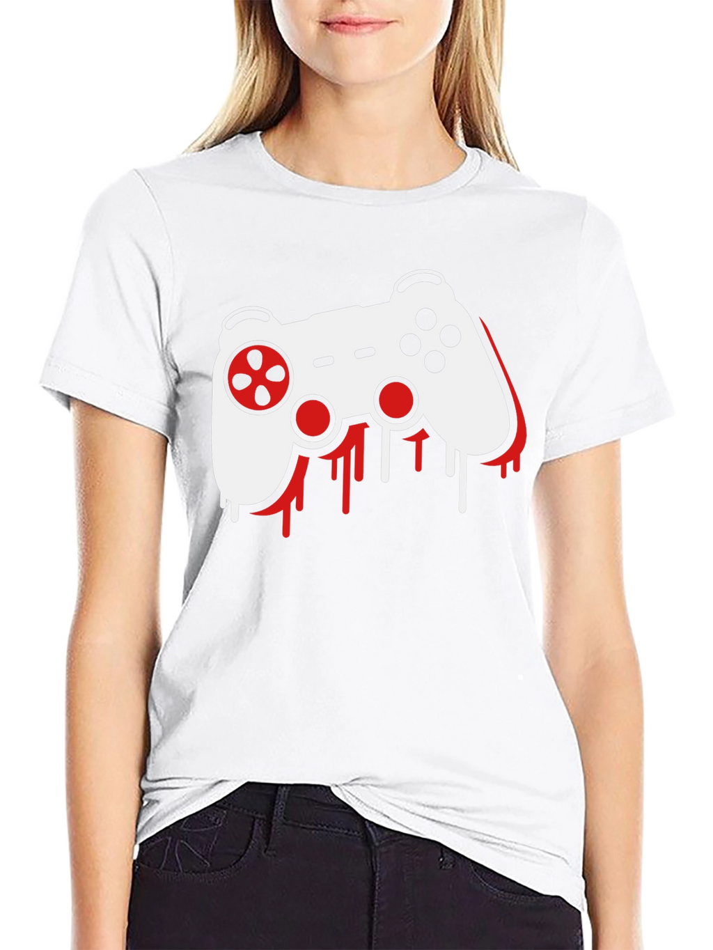 Gamer Controller Graphic T-Shirt - Black