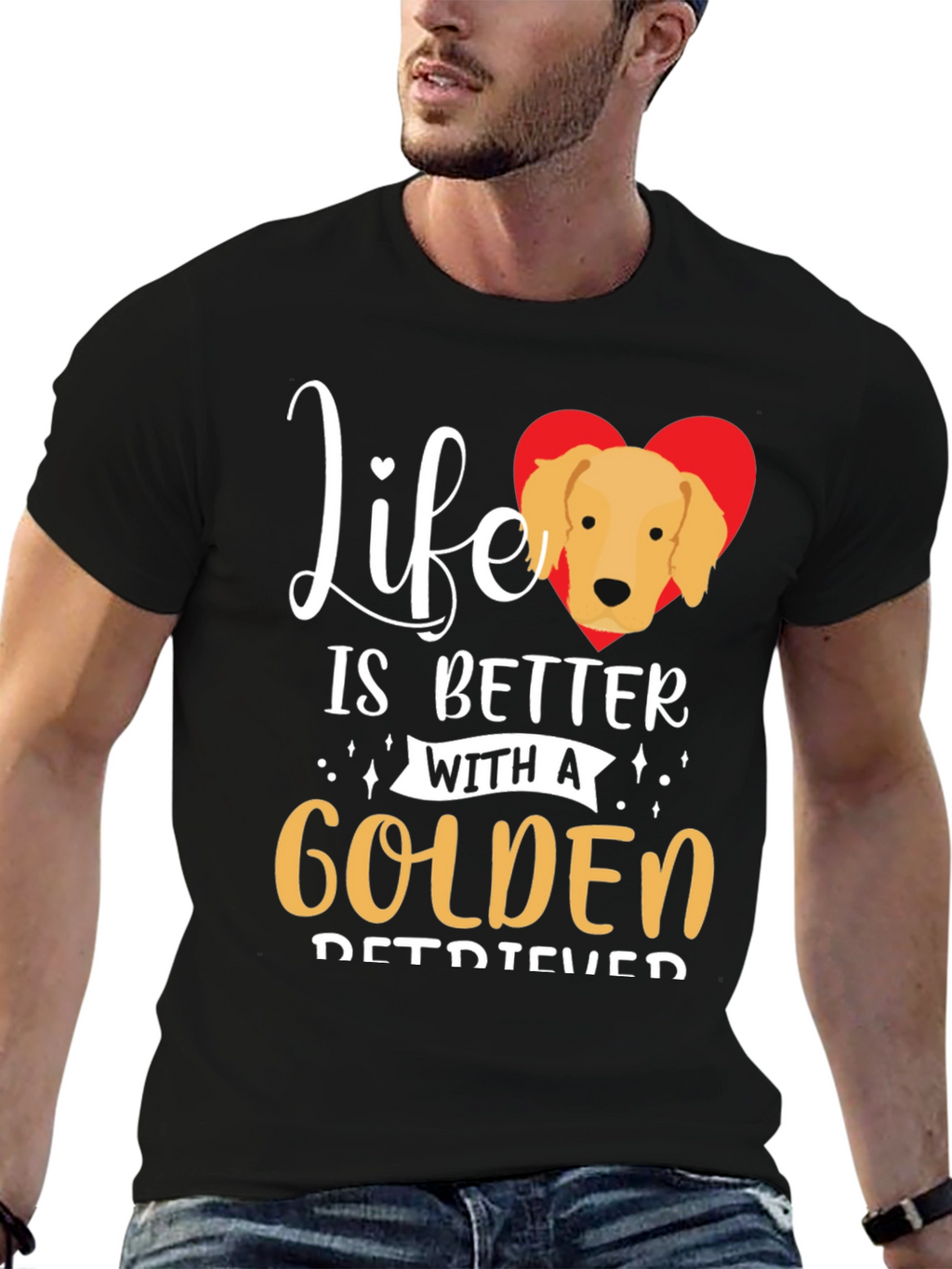Life is Better With a Golden Retriever T-Shirt