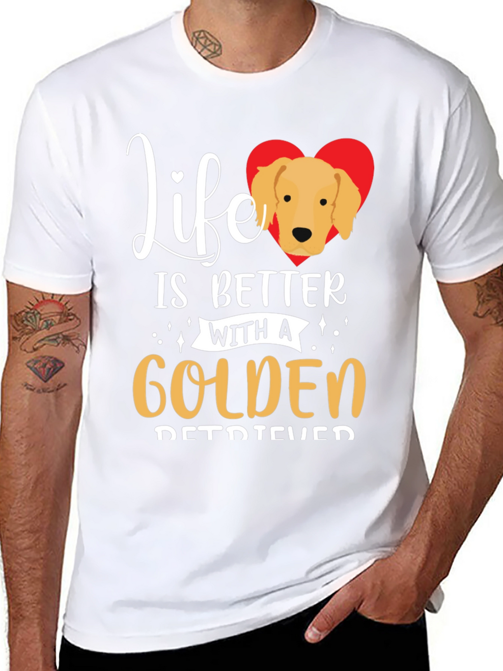 Life is Better With a Golden Retriever T-Shirt