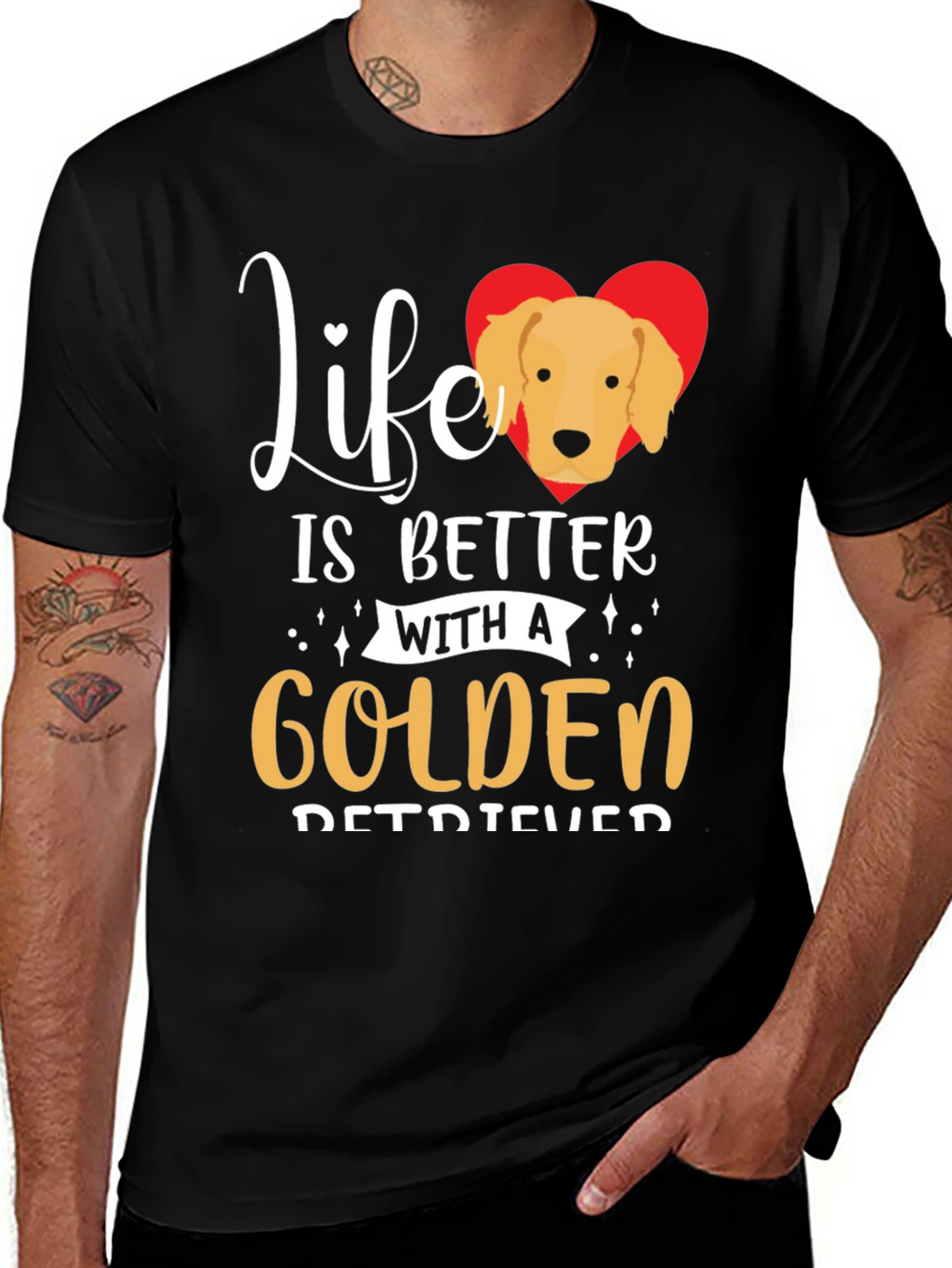 Life is Better With a Golden Retriever T-Shirt