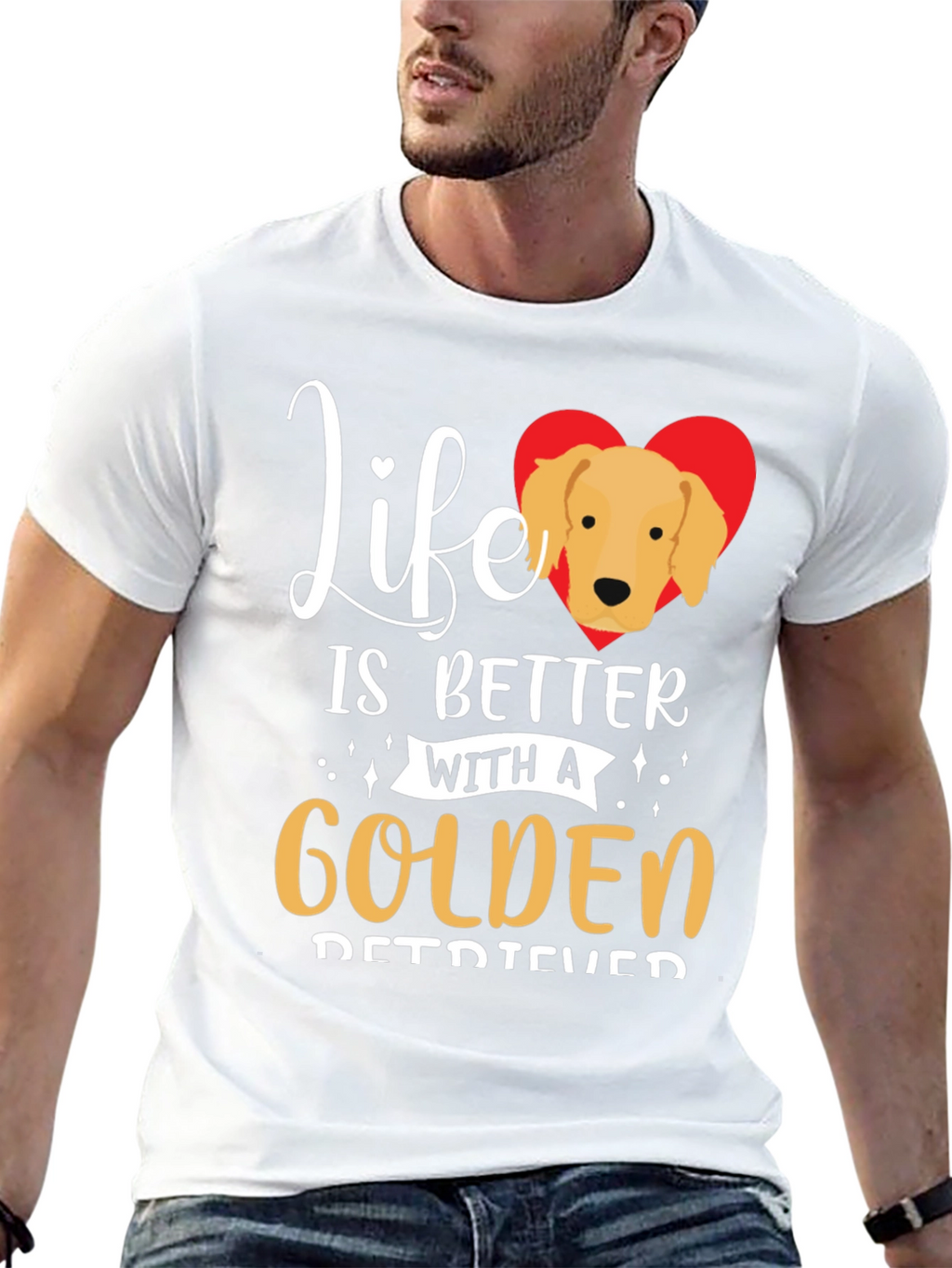 Life is Better With a Golden Retriever T-Shirt