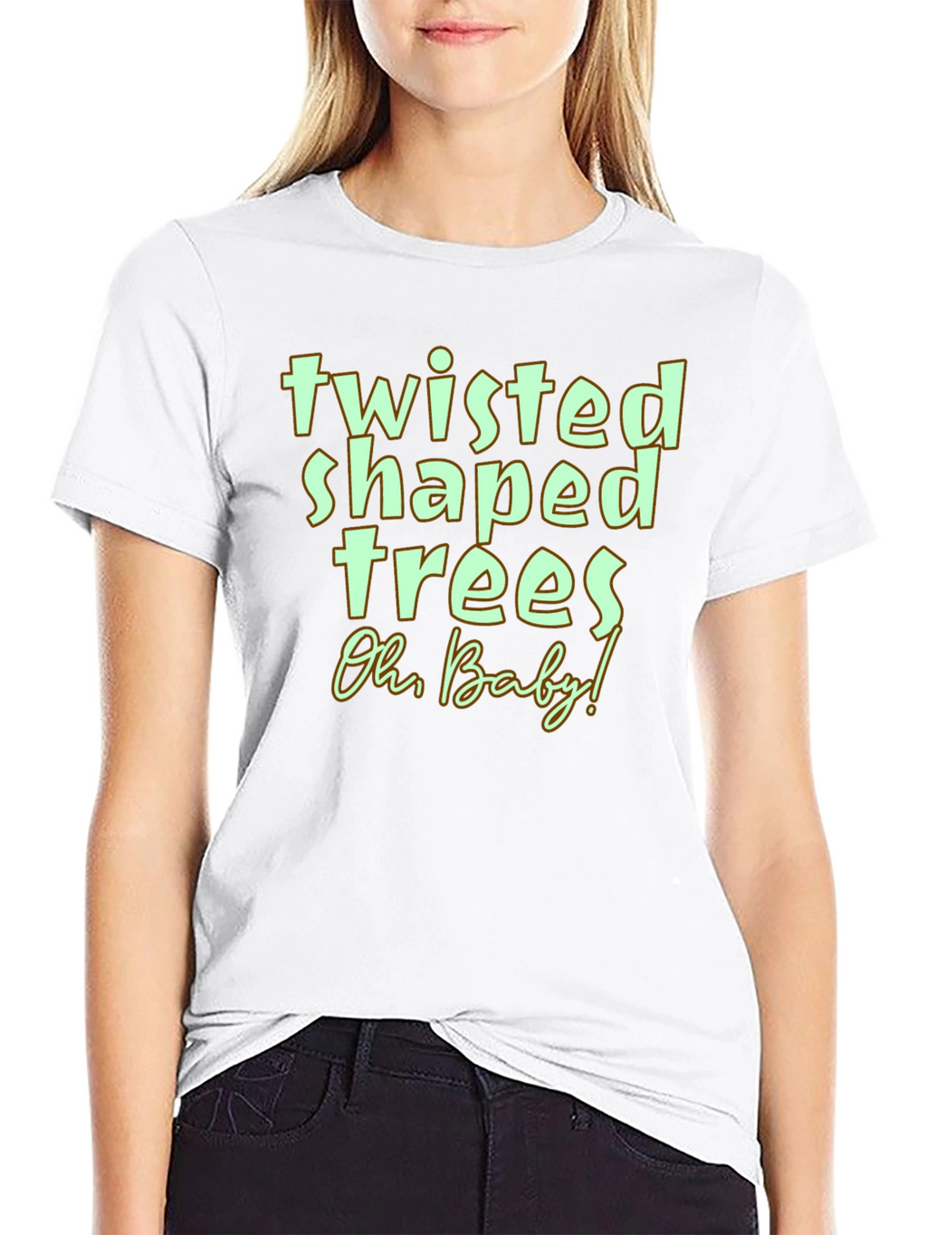 Twisted Shaped Trees Graphic Tee