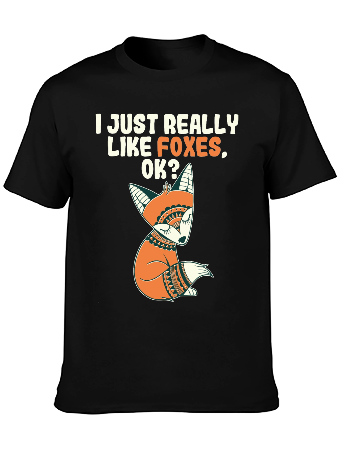 I Like Foxes T-Shirt - Cute Fox Graphic Tee