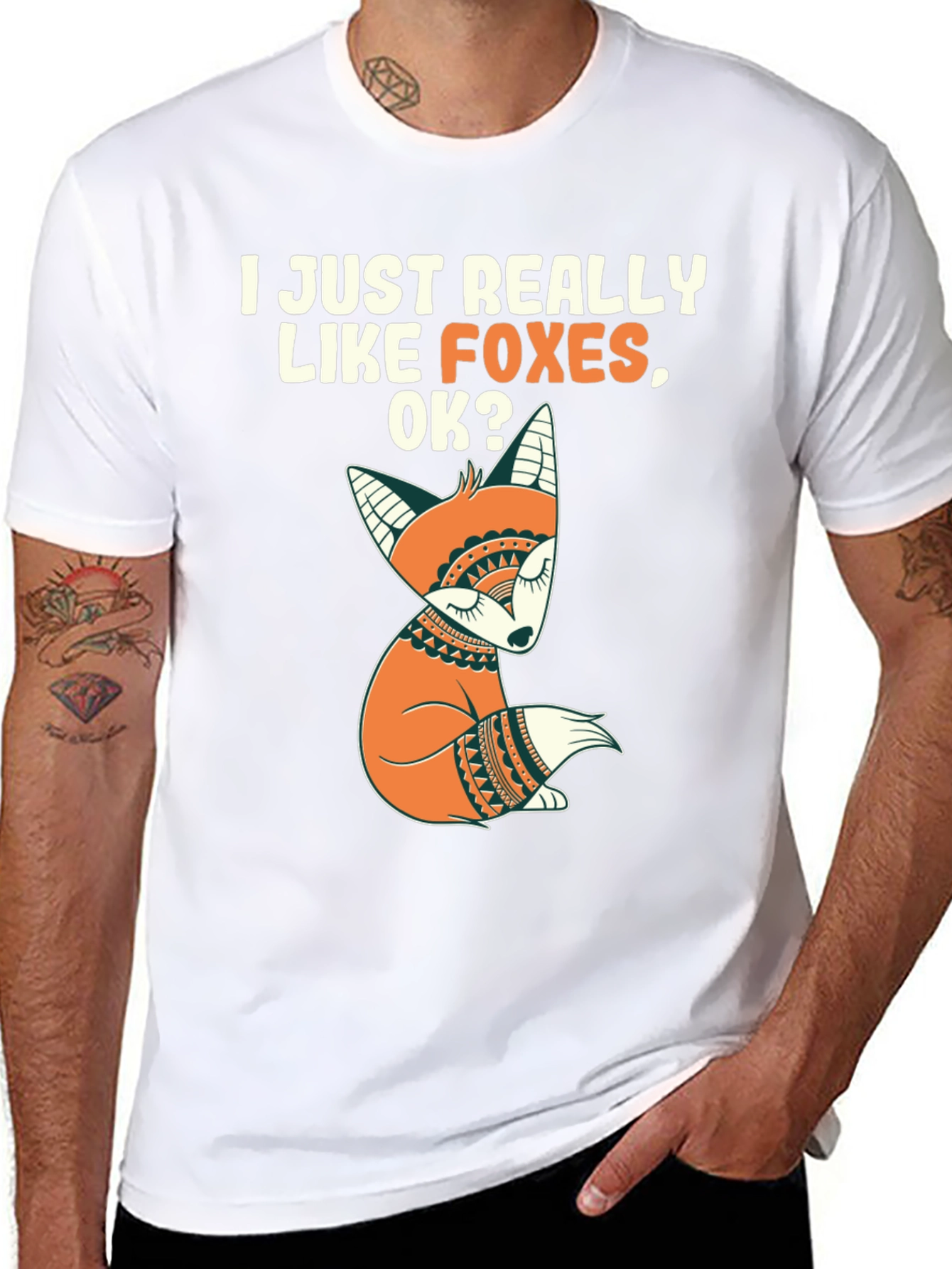 I Like Foxes T-Shirt - Cute Fox Graphic Tee