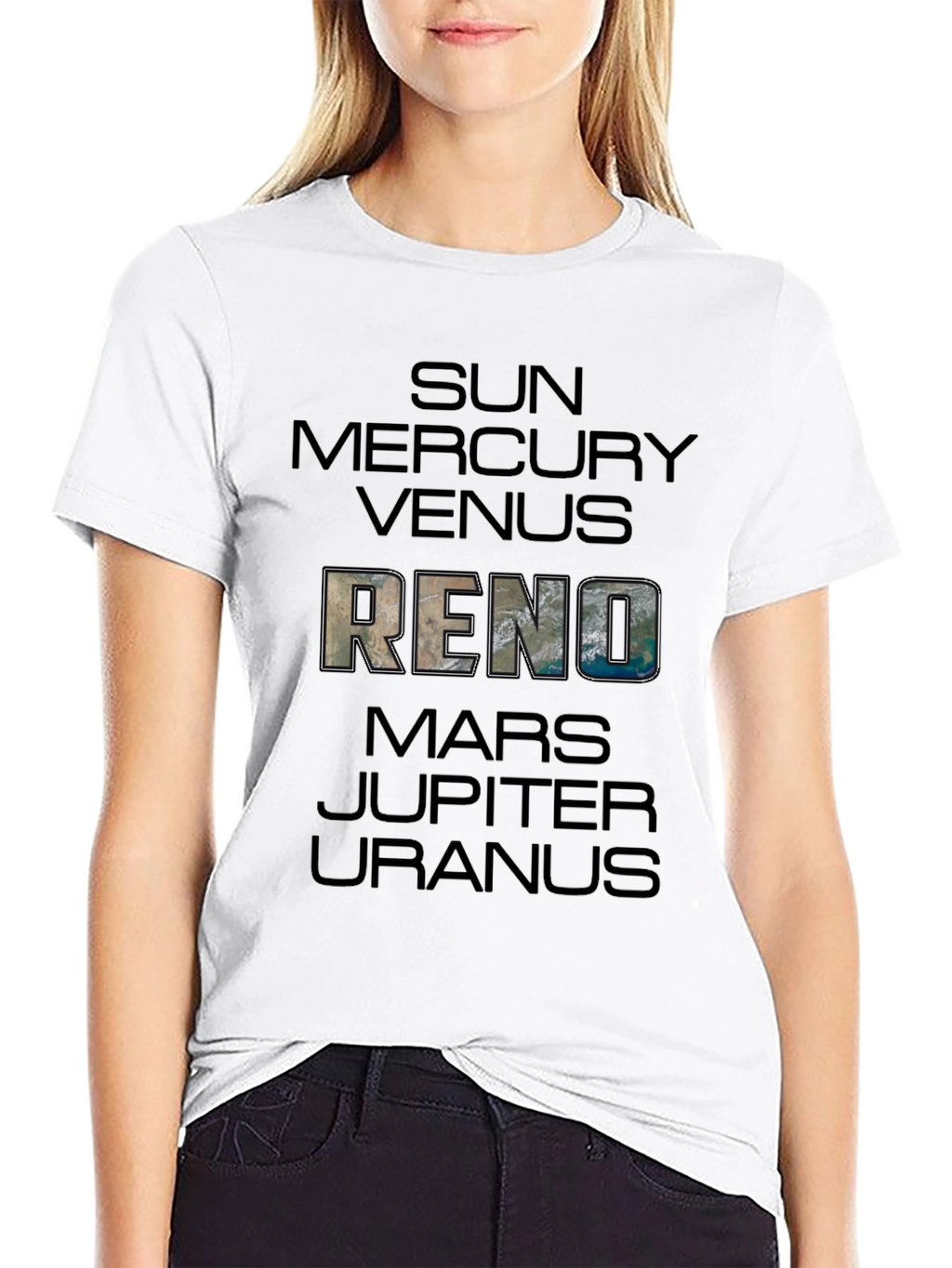 Solar System Planets T-Shirt - Sun Mercury Venus Reno