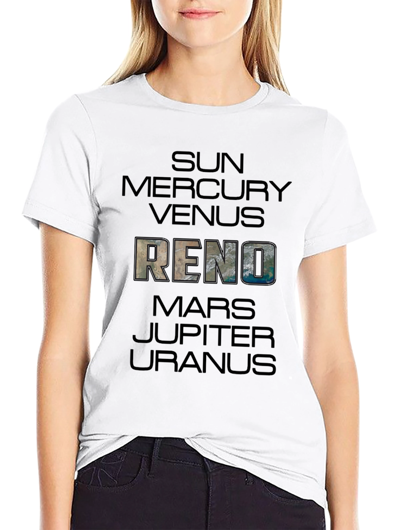 Solar System Planets T-Shirt - Sun Mercury Venus Reno