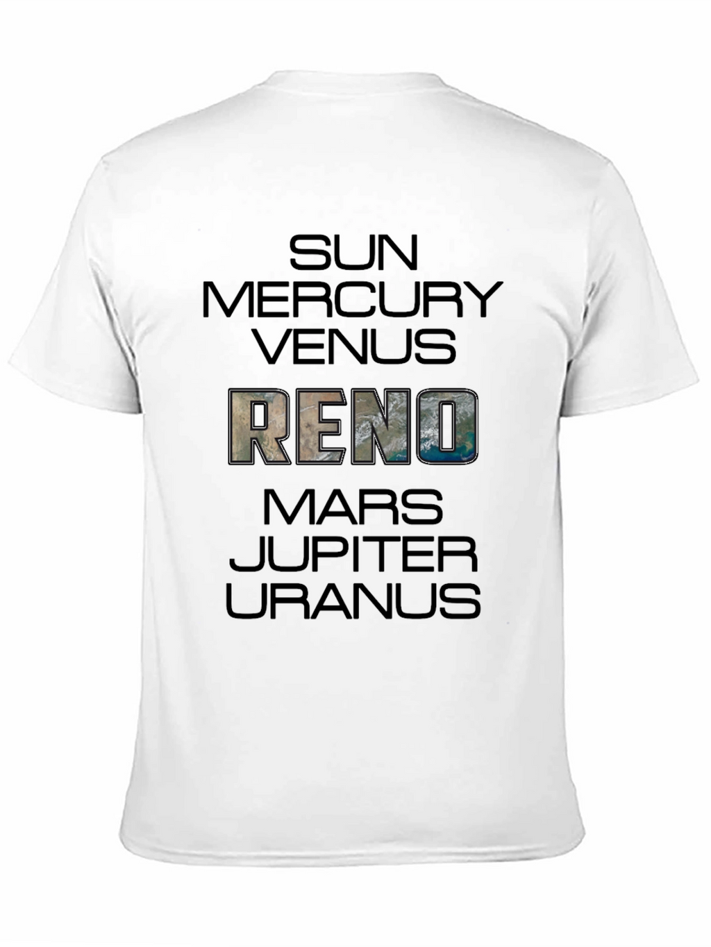 Solar System Planets T-Shirt - Sun Mercury Venus Reno
