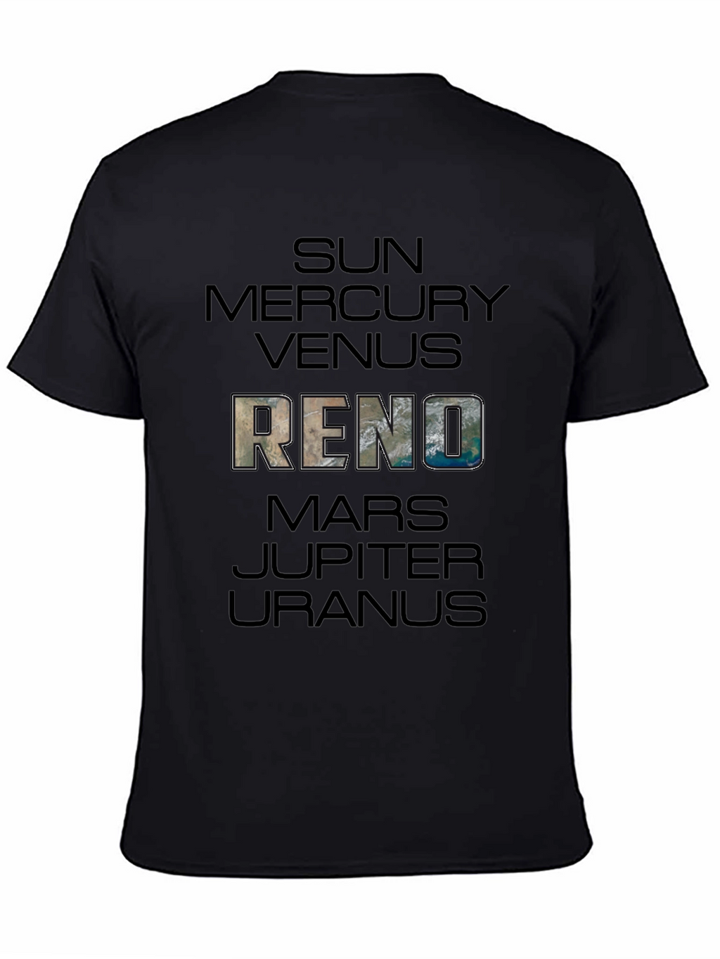 Solar System Planets T-Shirt - Sun Mercury Venus Reno