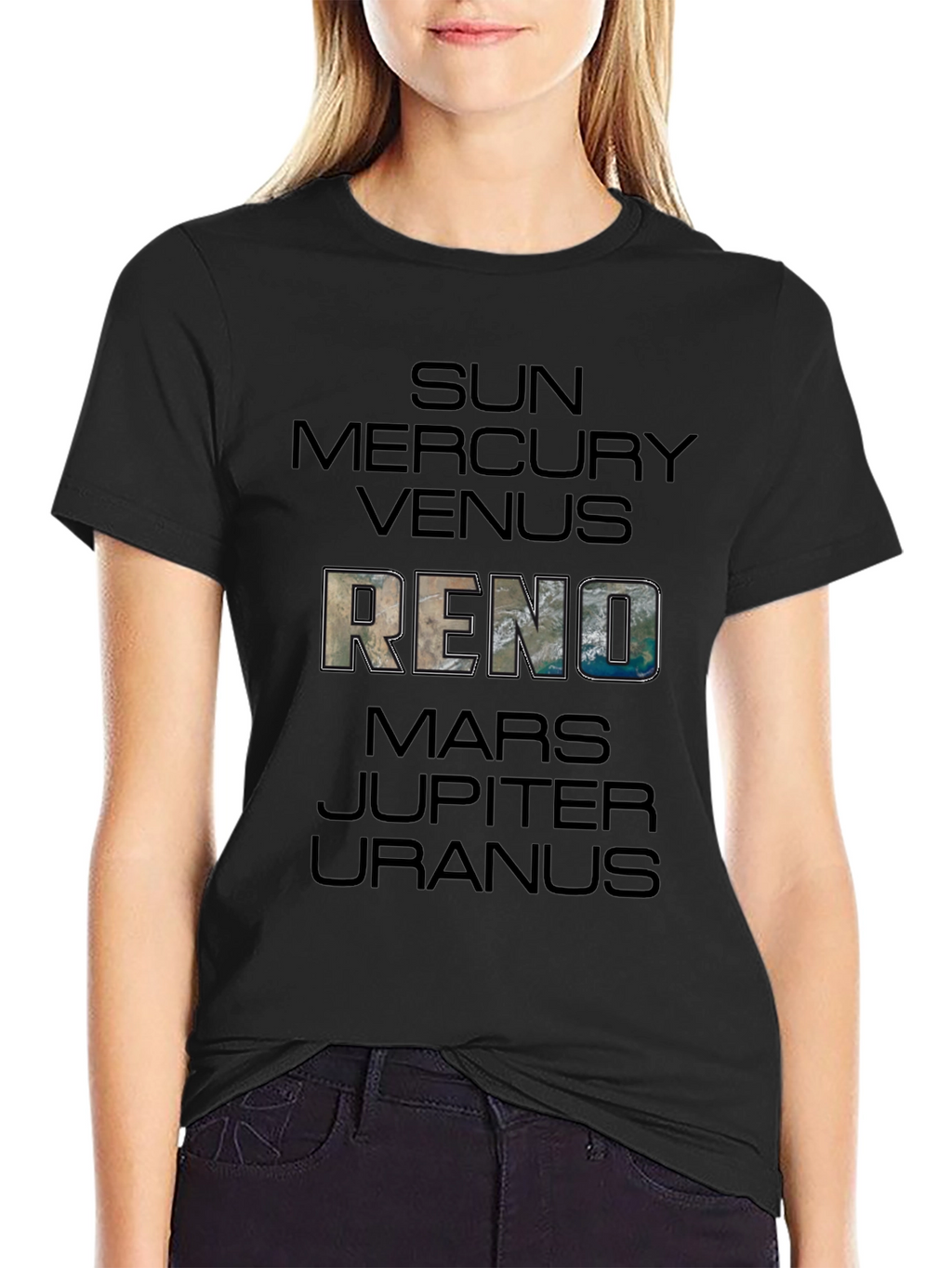 Solar System Planets T-Shirt - Sun Mercury Venus Reno