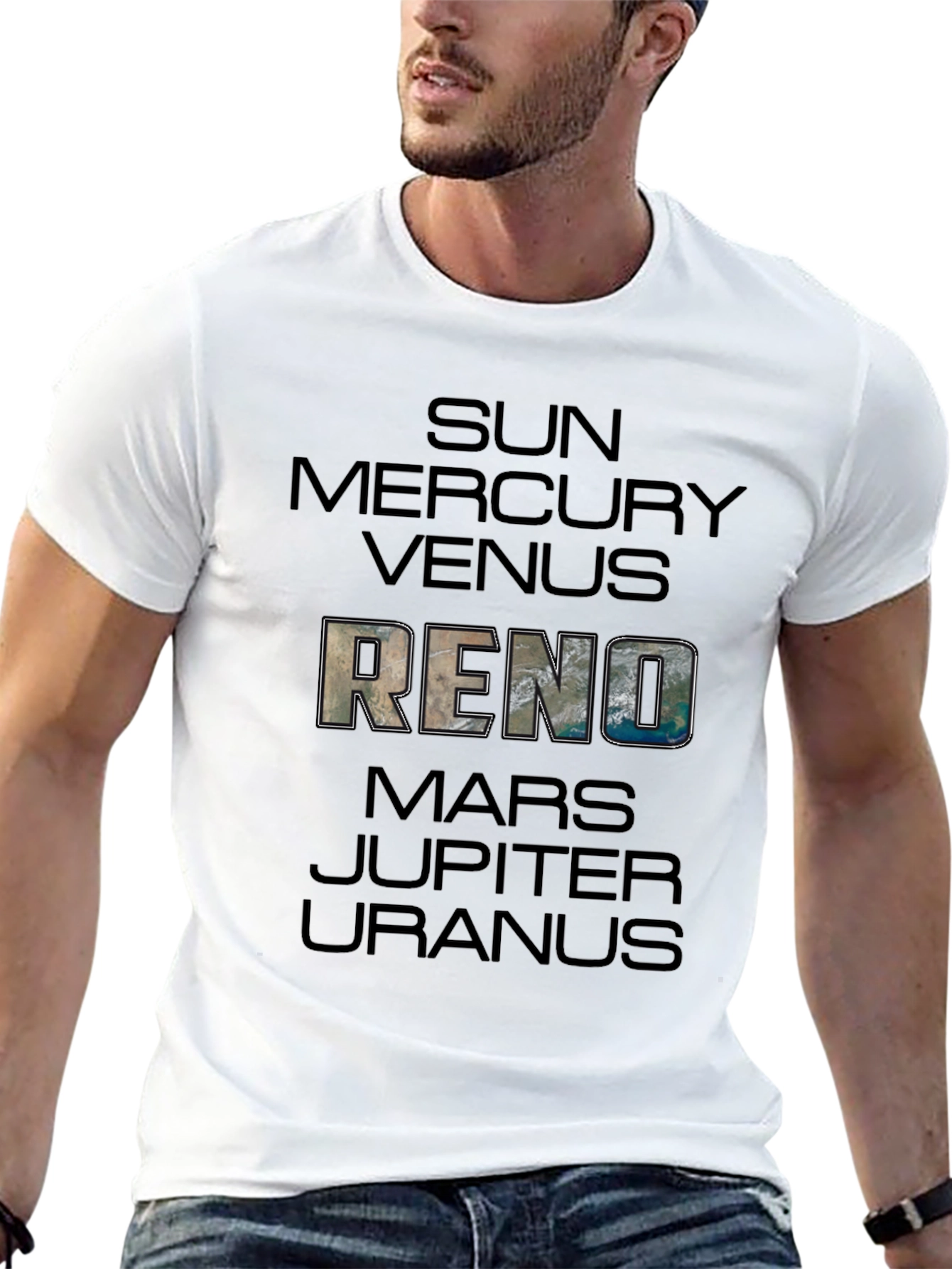 Solar System Planets T-Shirt - Sun Mercury Venus Reno