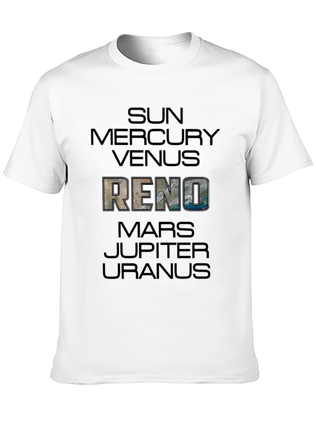 Solar System Planets T-Shirt - Sun Mercury Venus Reno