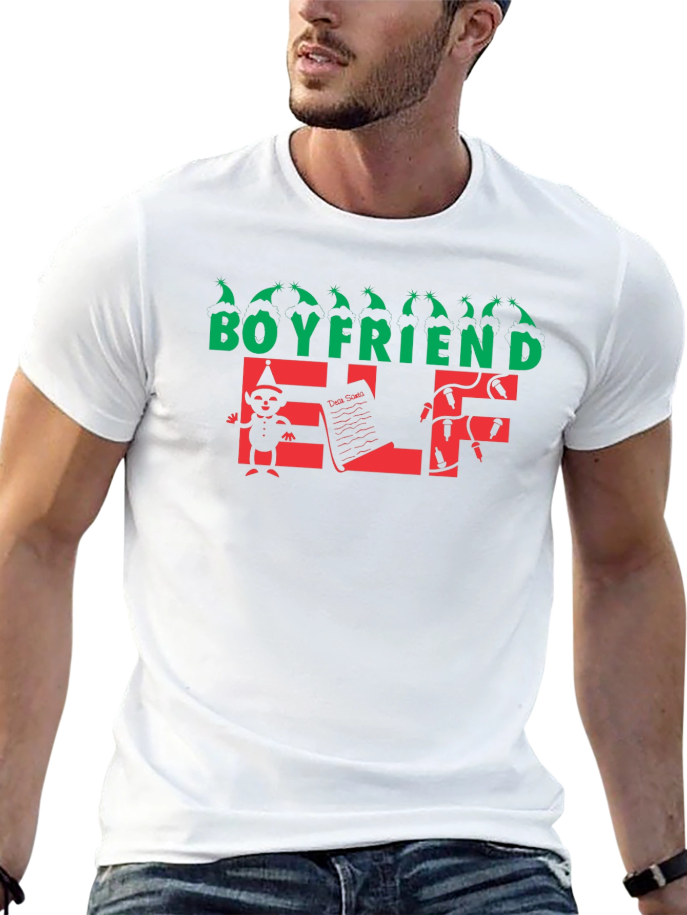 Boyfriend Elf Holiday T-Shirt