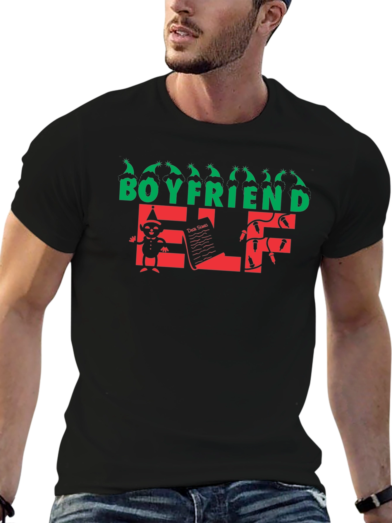 Boyfriend Elf Holiday T-Shirt