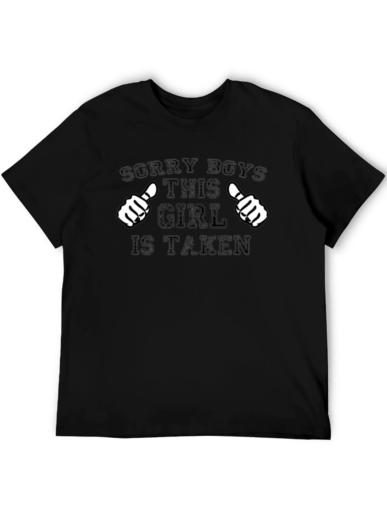 Sorry Boys This Girl Is Taken Black T-Shirt