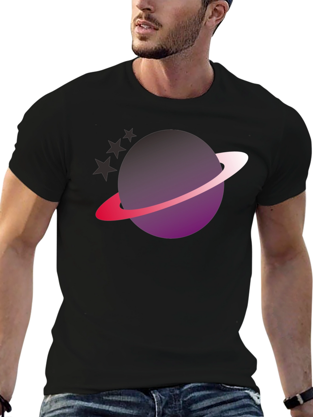 Cosmic Saturn Graphic Tee