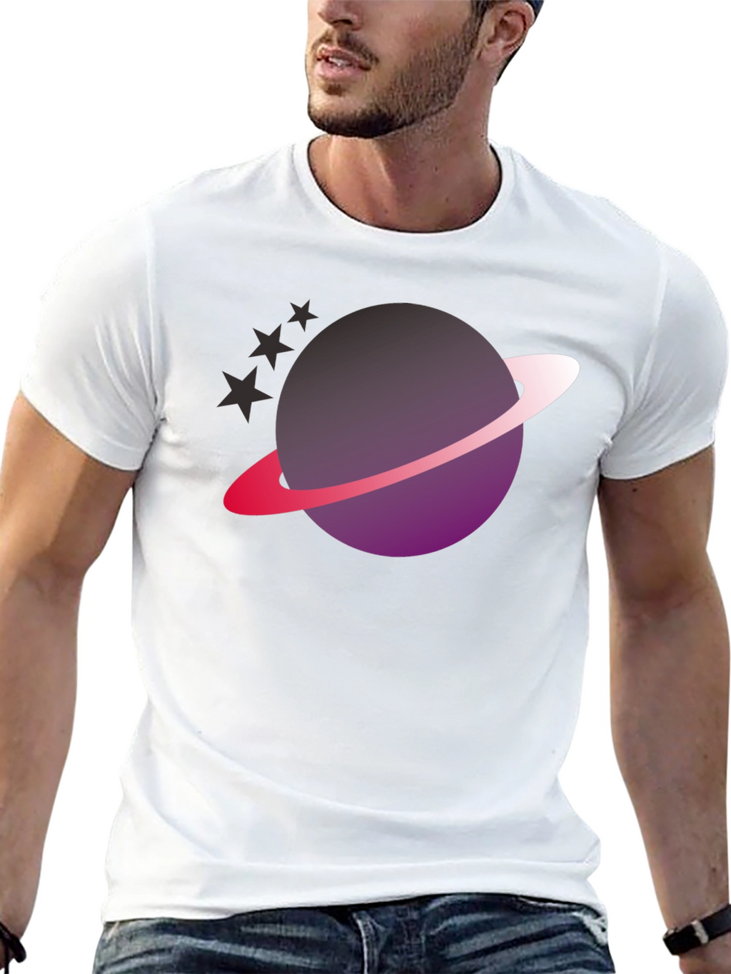 Cosmic Saturn Graphic Tee