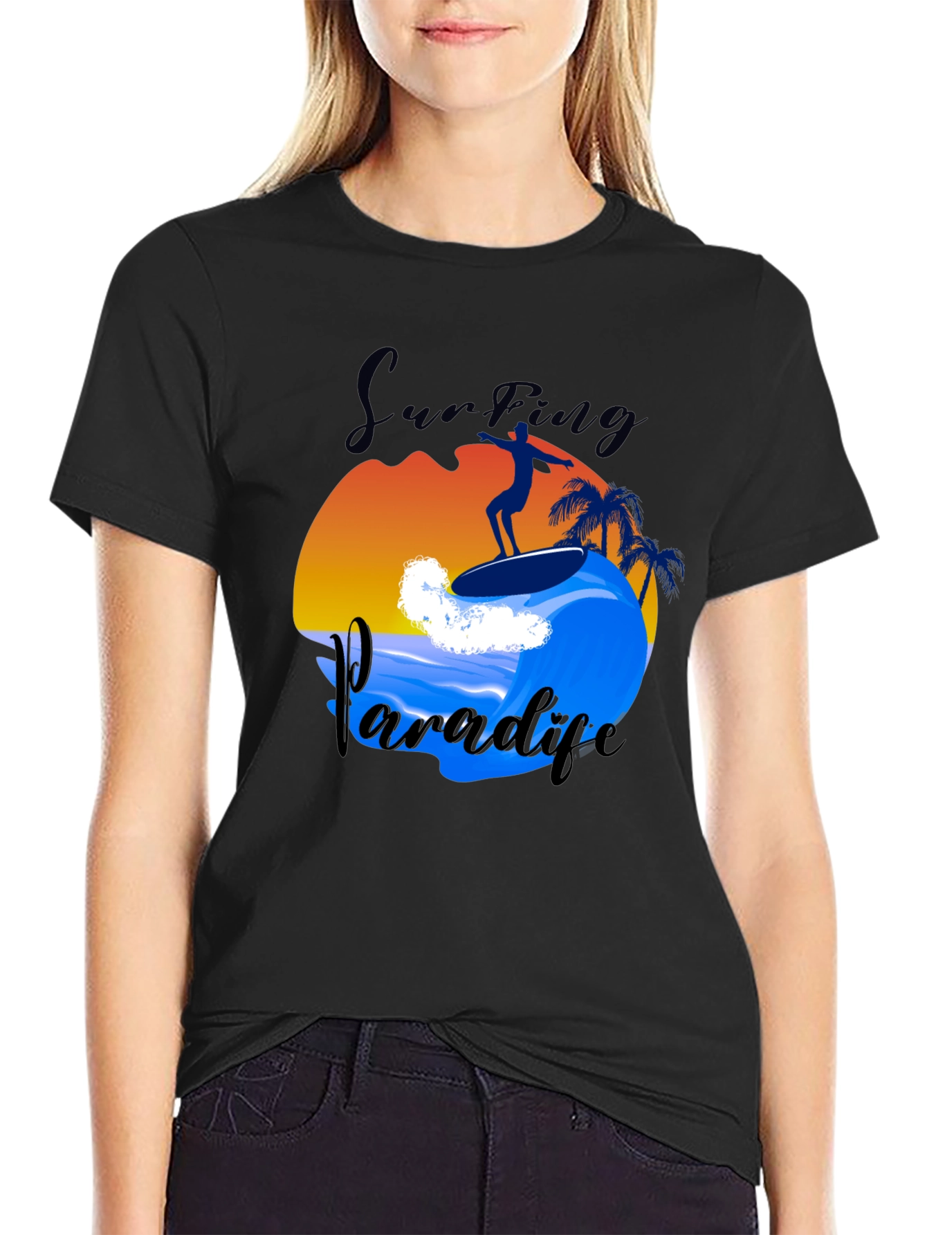 Surfing Paradise Graphic Tee