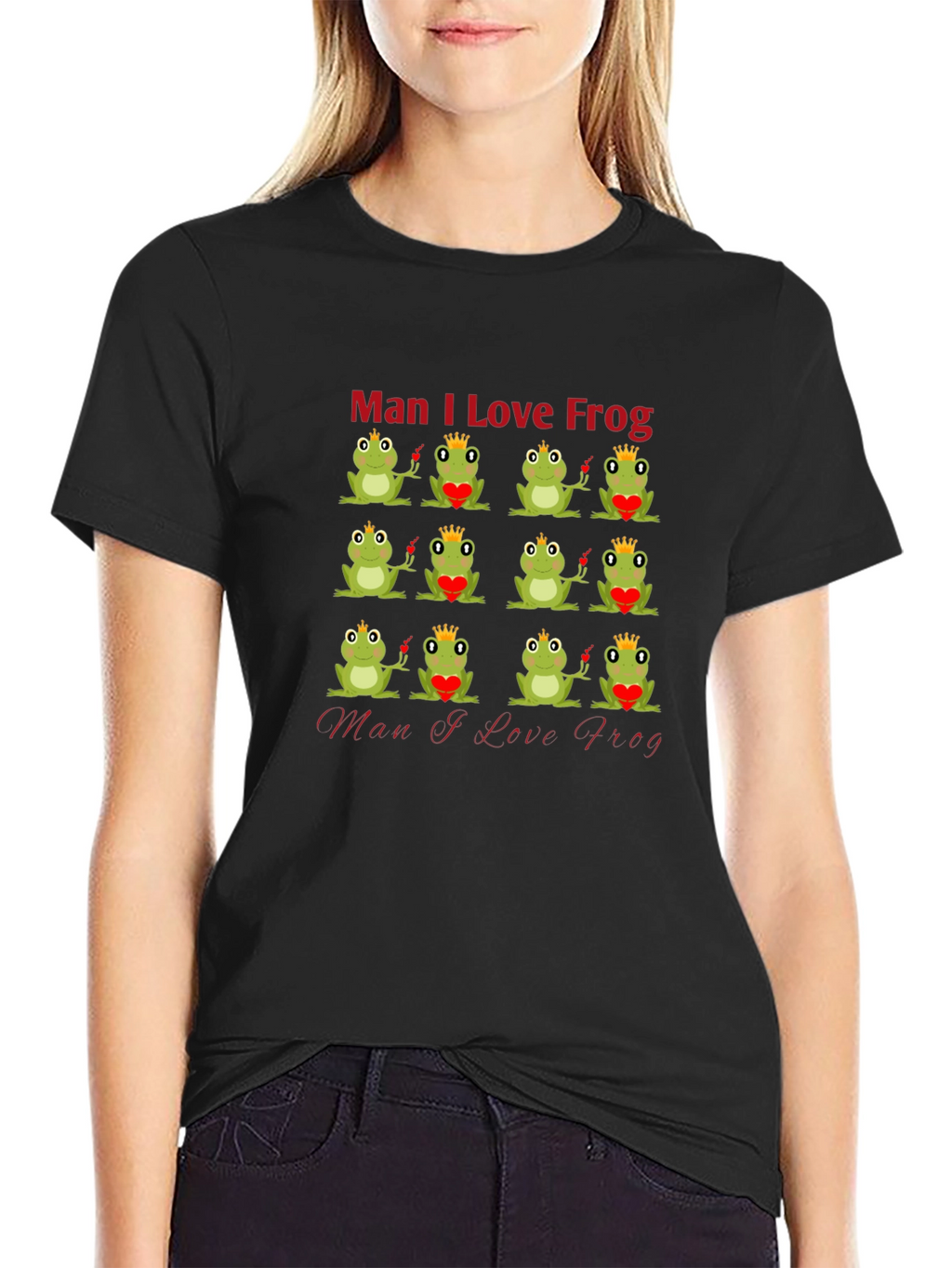 Man I Love Frog Graphic T-Shirt - Unique Design