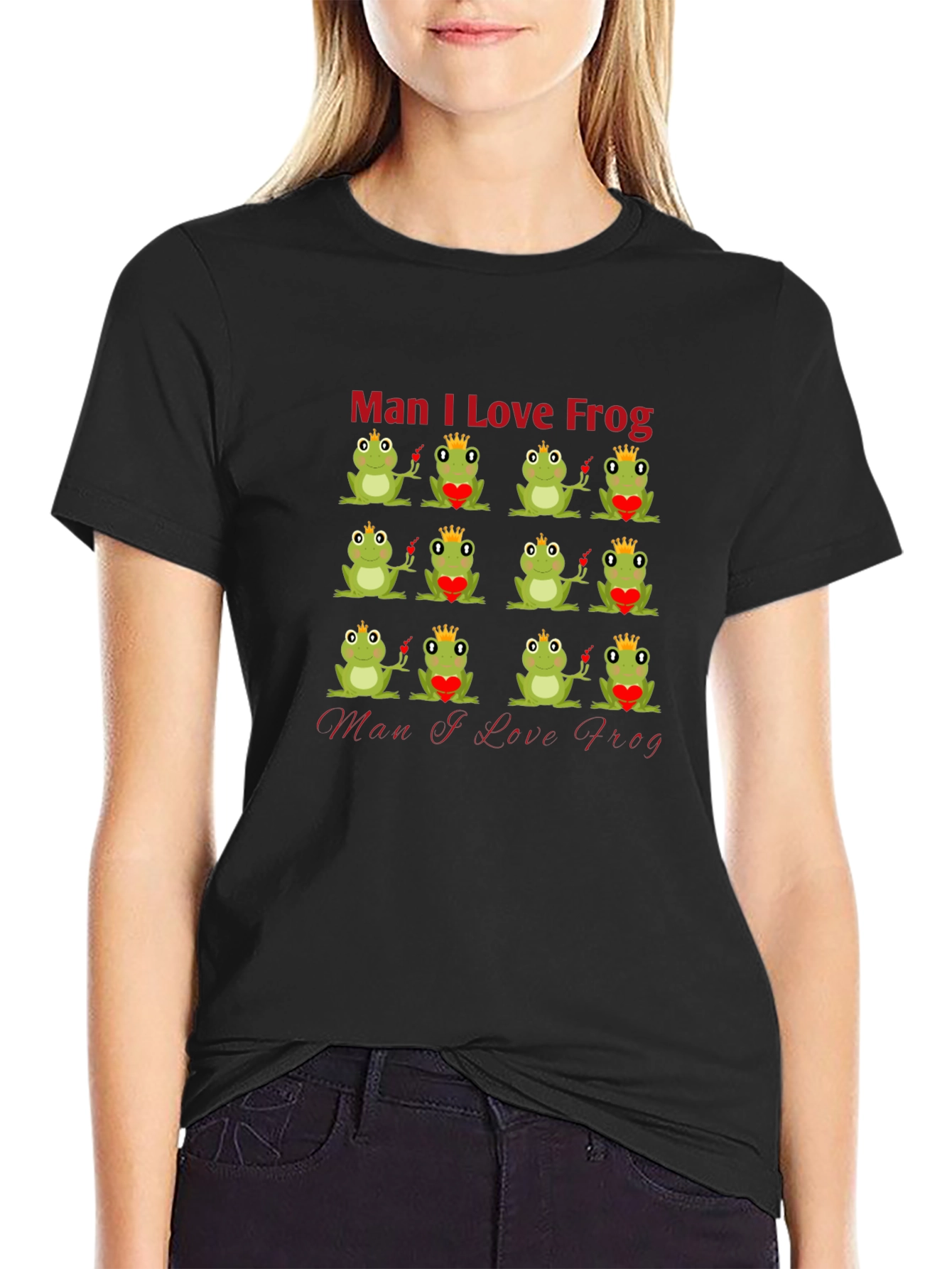 Man I Love Frog Graphic T-Shirt - Unique Design