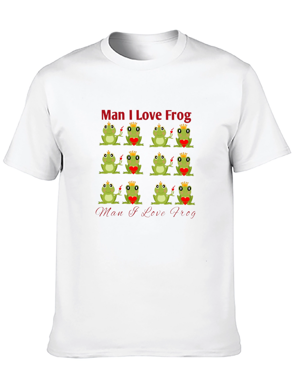 Man I Love Frog Graphic T-Shirt - Unique Design