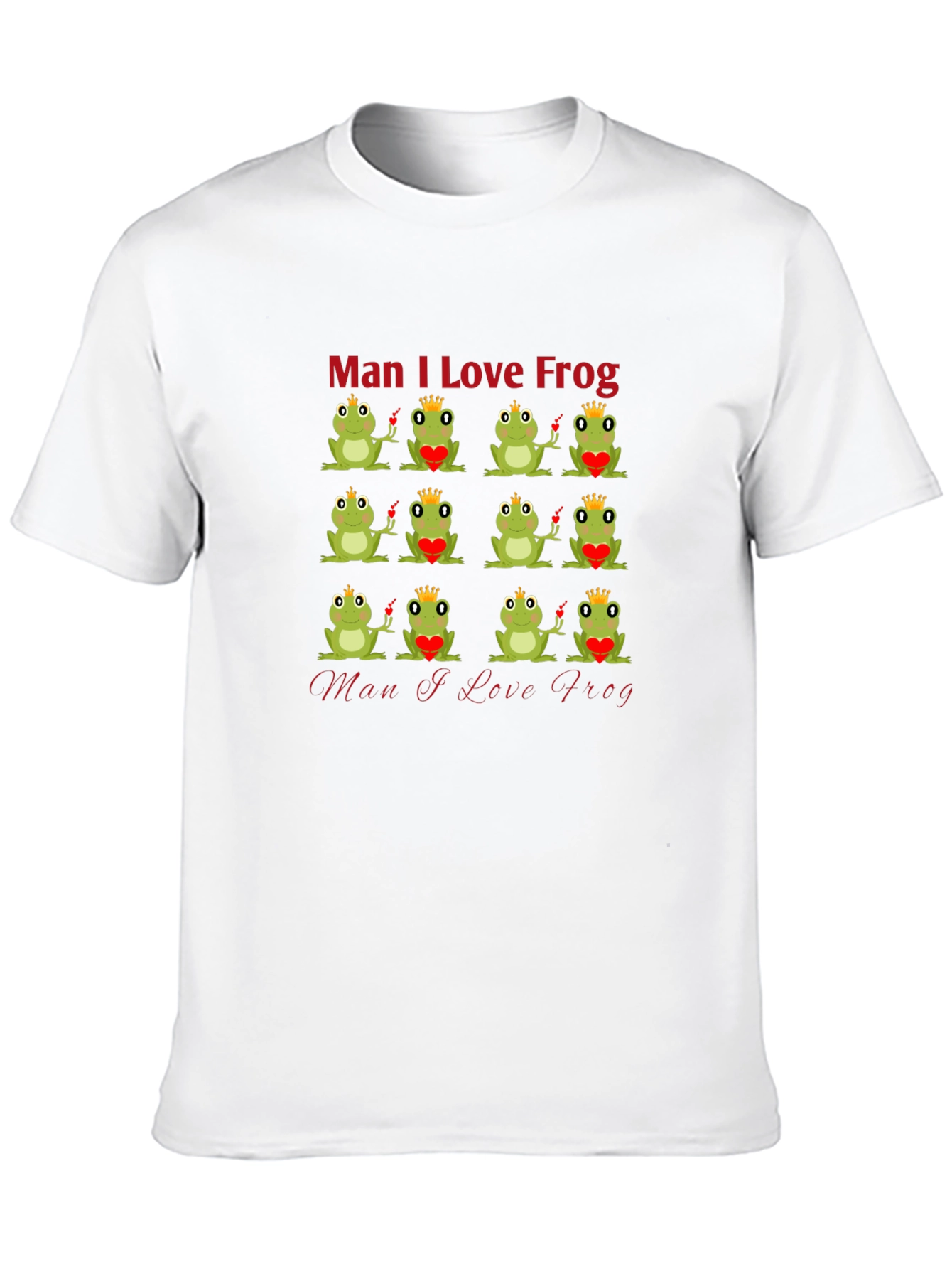Man I Love Frog Graphic T-Shirt - Unique Design