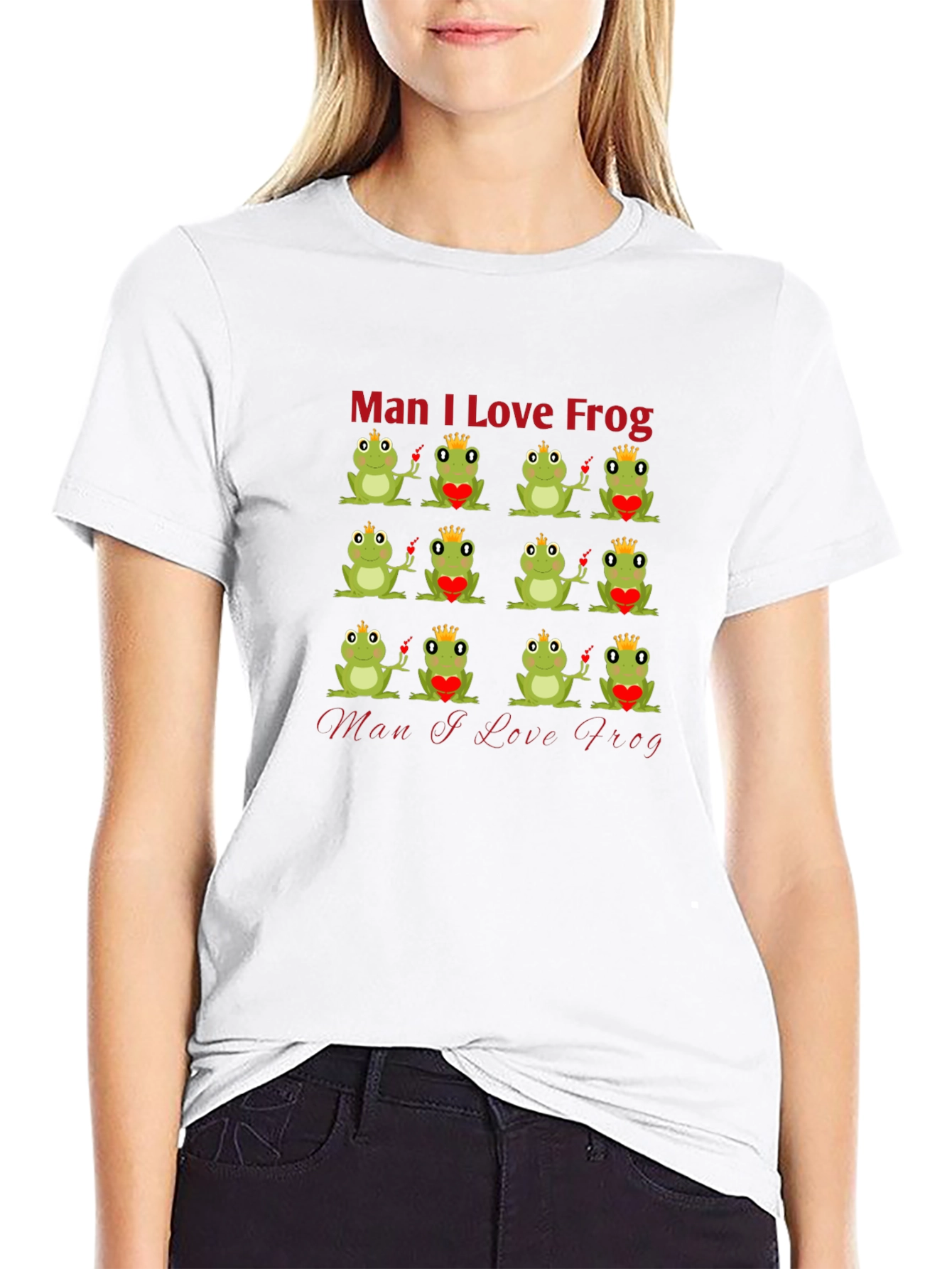 Man I Love Frog Graphic T-Shirt - Unique Design
