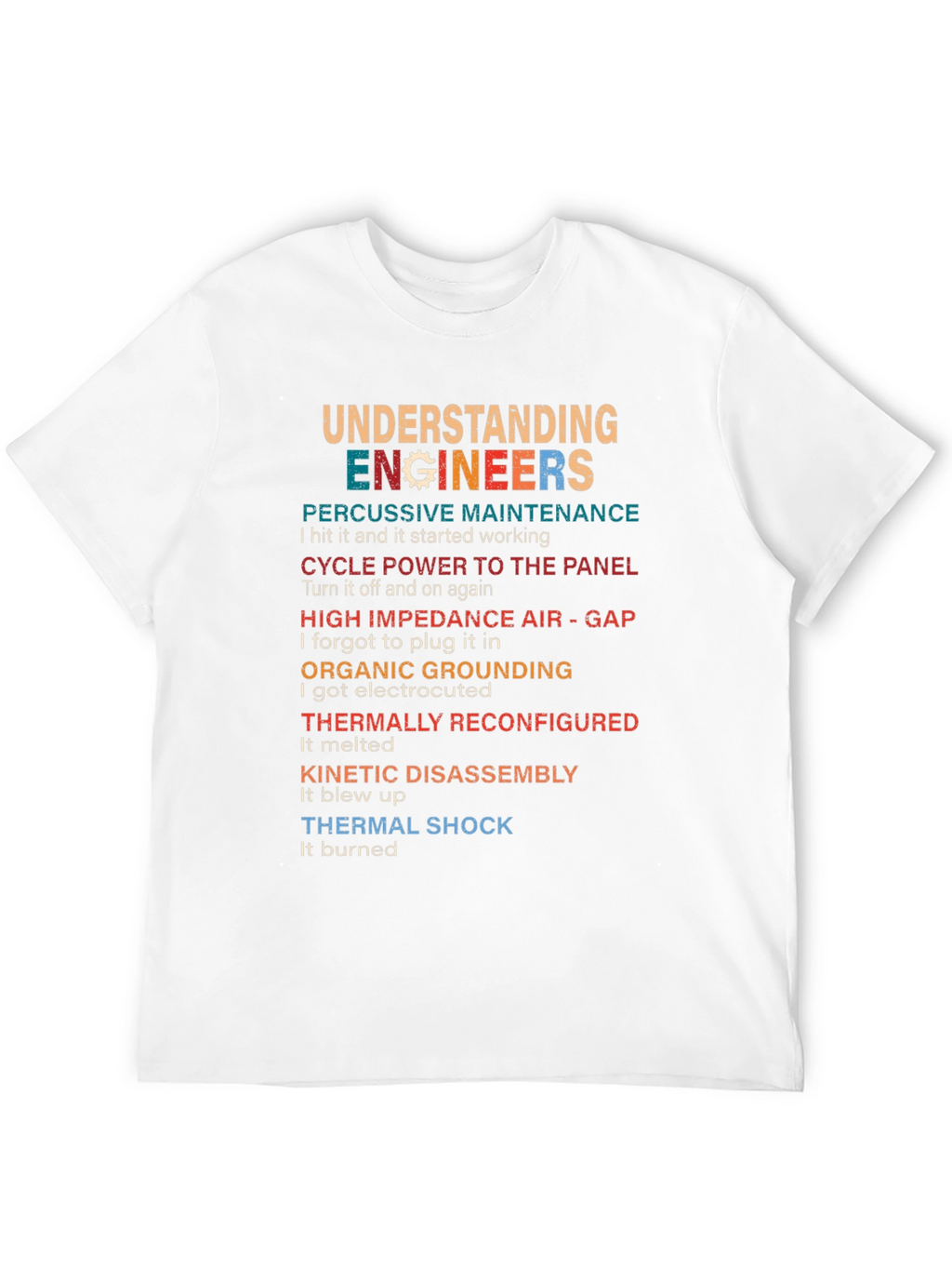 Understanding Engineers Black T-Shirt