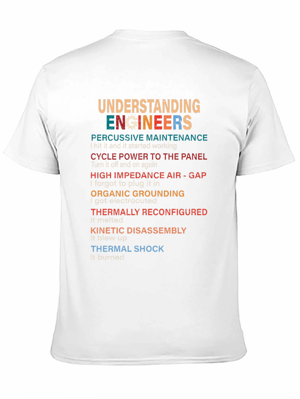 Understanding Engineers Black T-Shirt