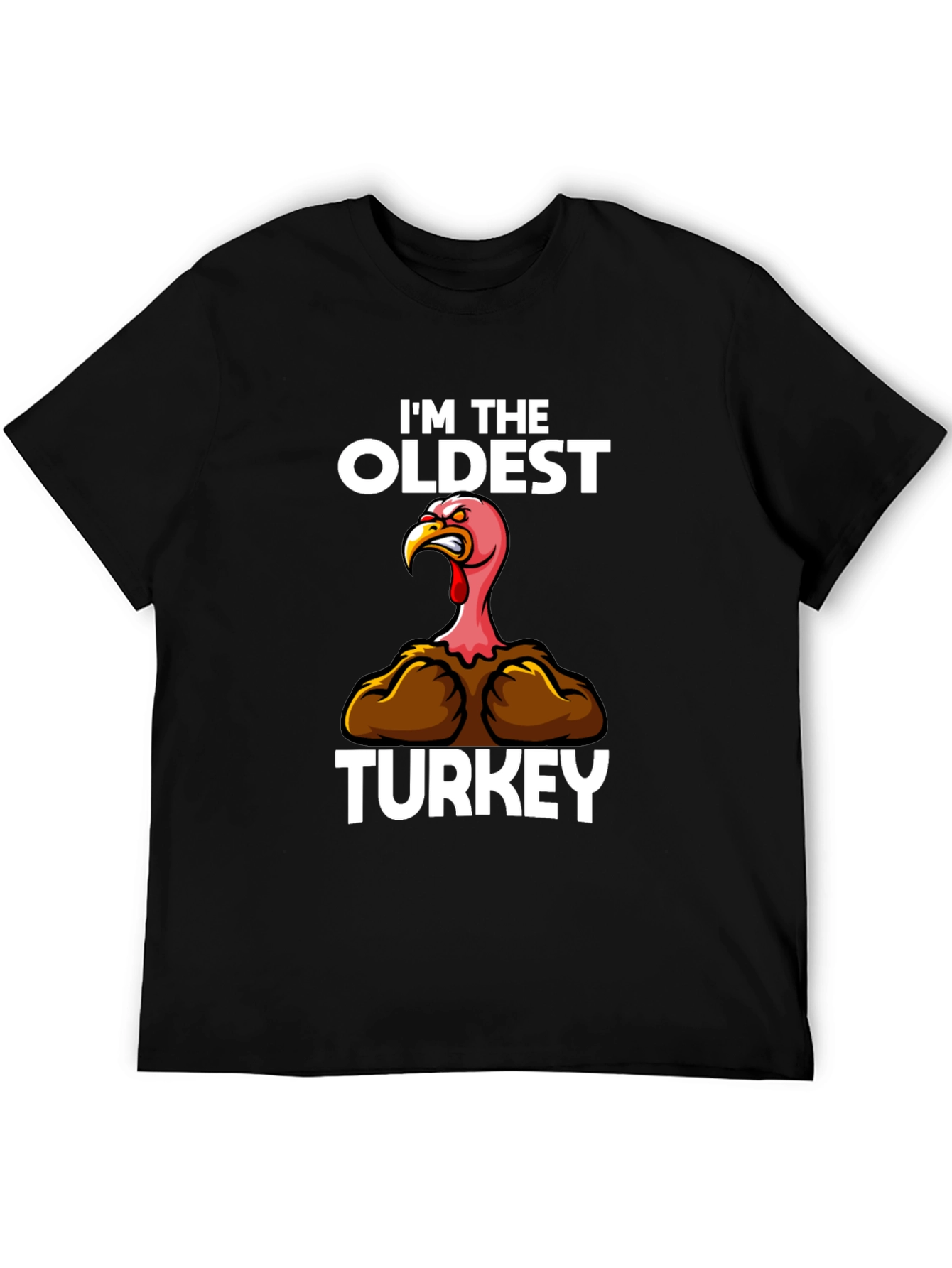 Funny Oldest Turkey T-Shirt Thanksgiving Apparel