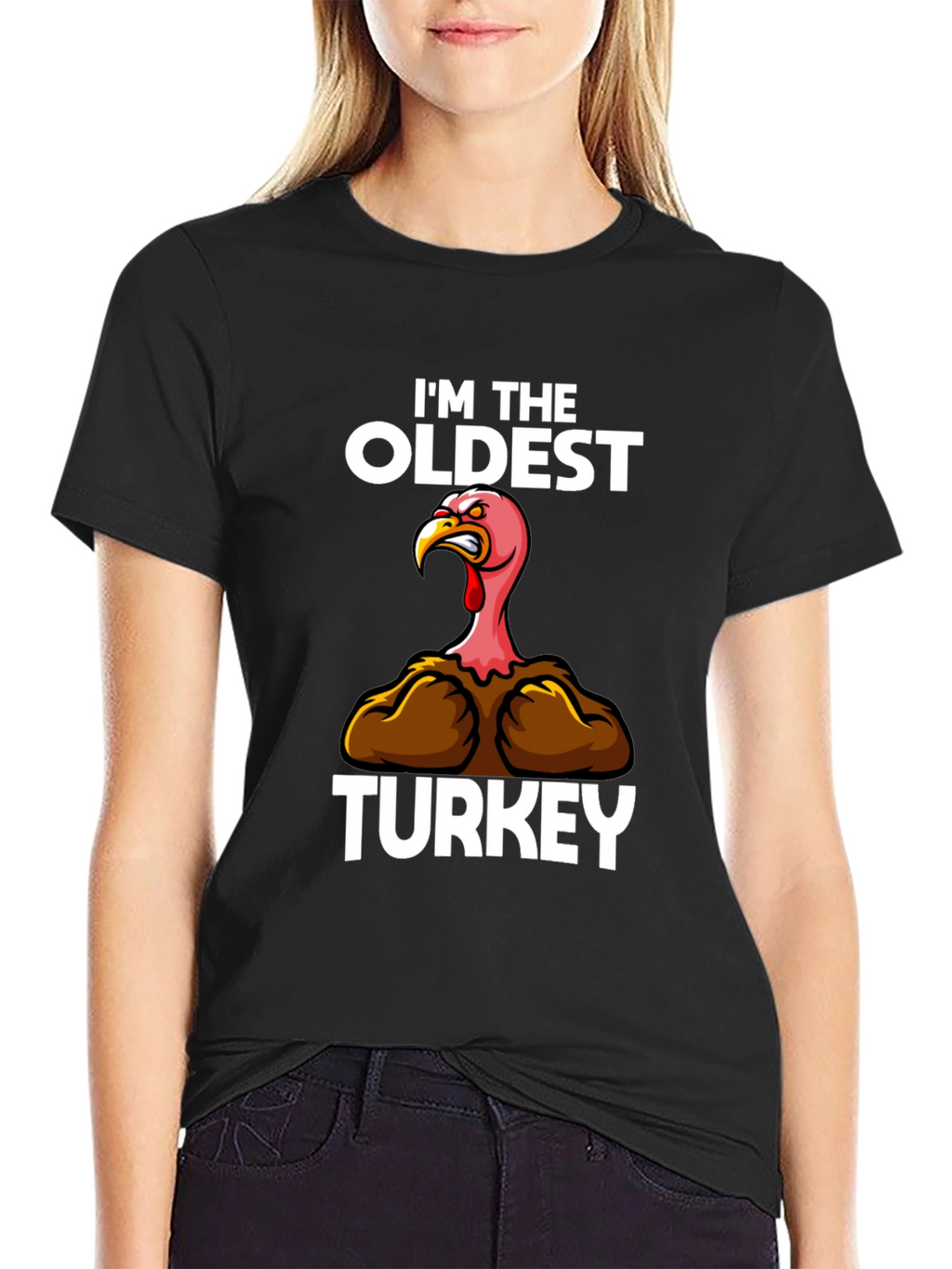 Funny Oldest Turkey T-Shirt Thanksgiving Apparel