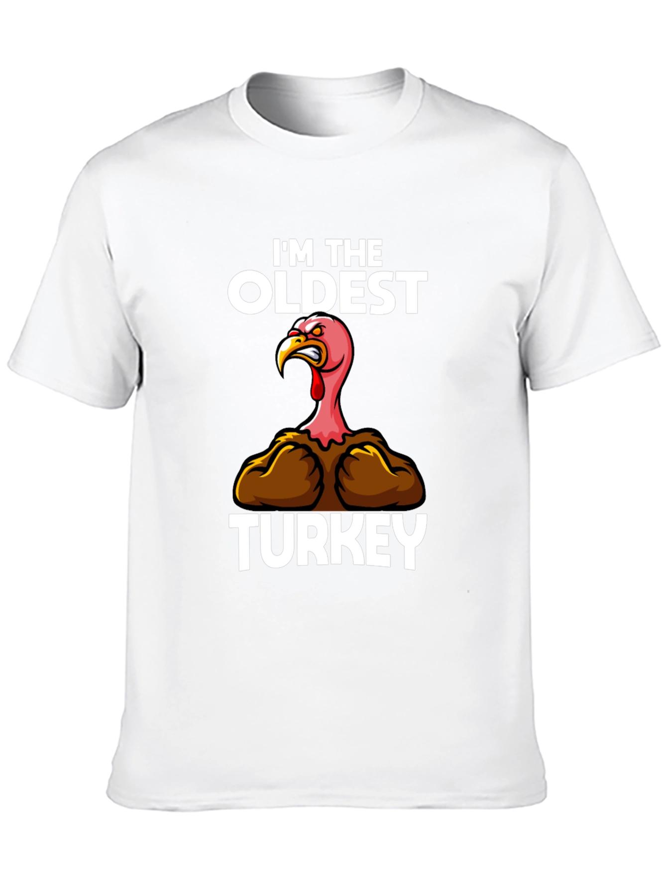 Funny Oldest Turkey T-Shirt Thanksgiving Apparel