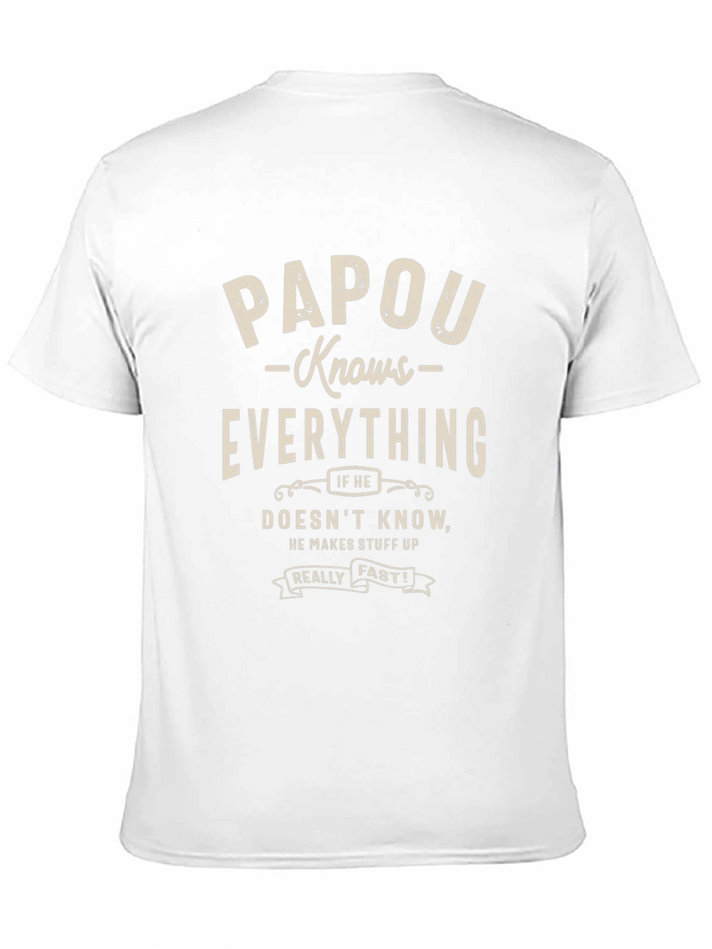 Papou Knows Everything Graphic Tee