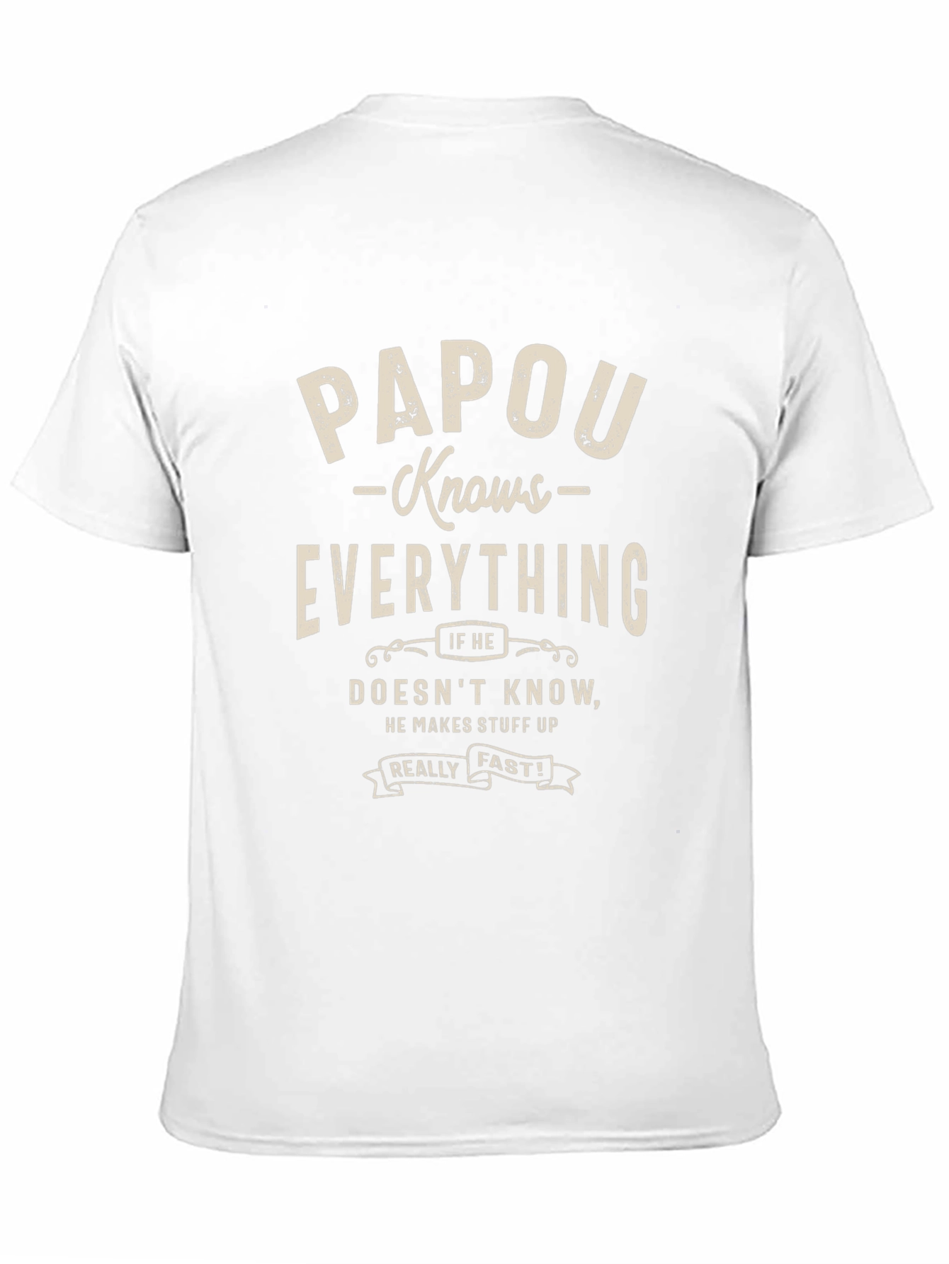 Papou Knows Everything Graphic Tee